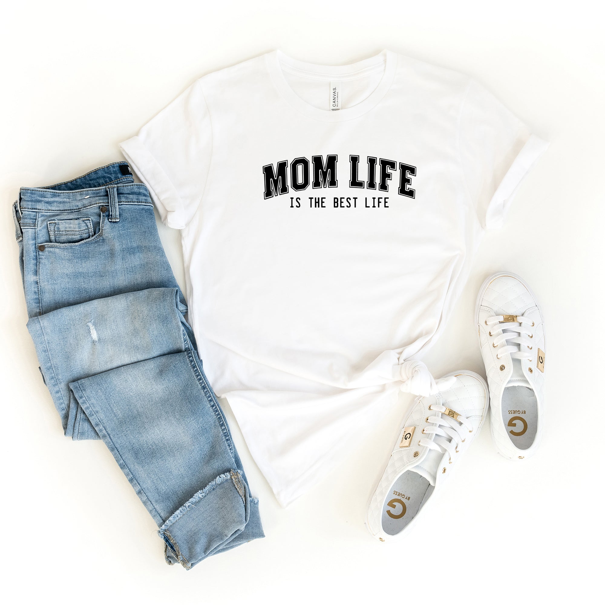 Varsity Mom Life | Short Sleeve Graphic Tee