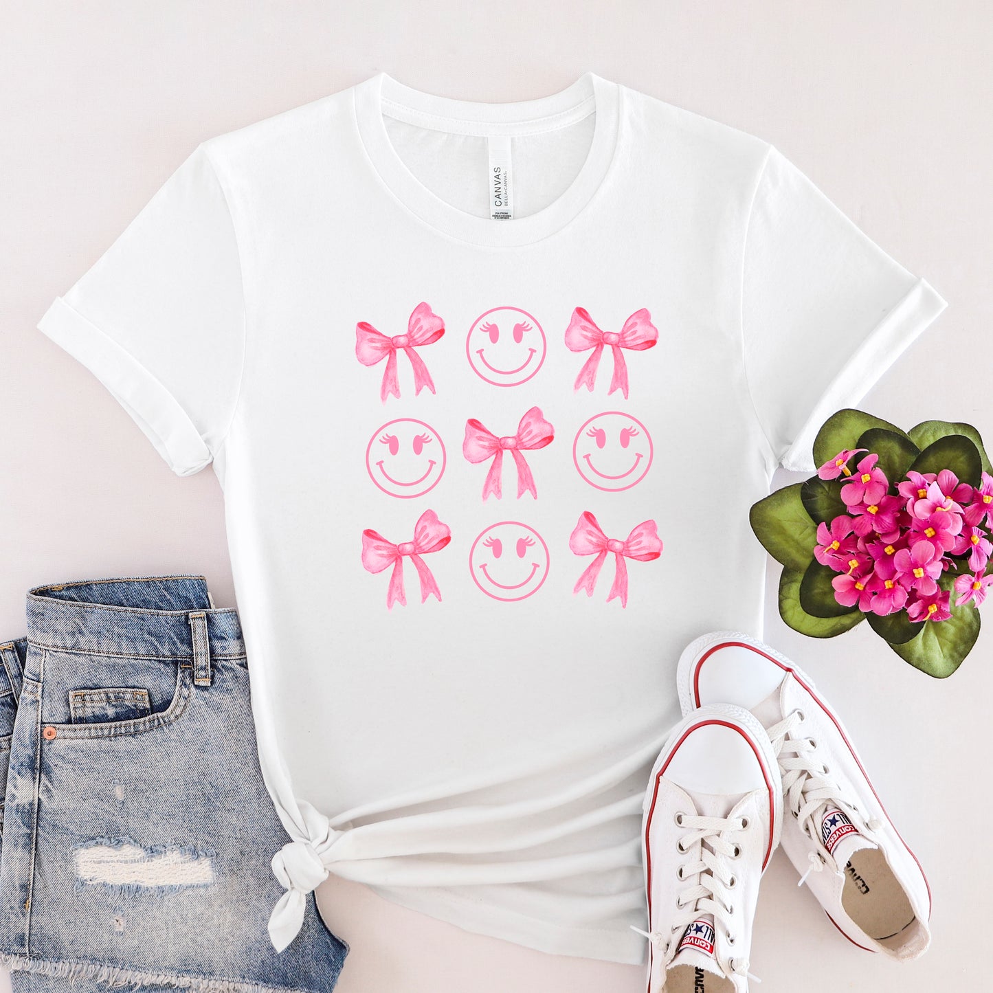 Smiley Face Coquette Chart | Short Sleeve Graphic Tee