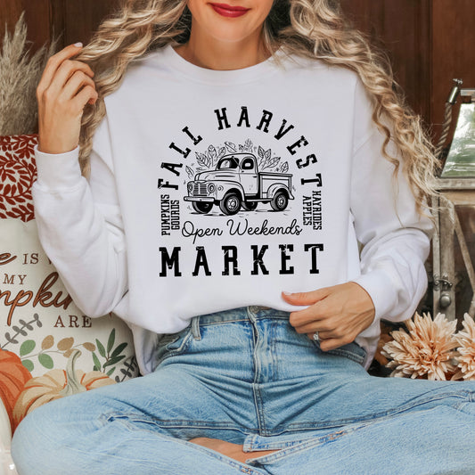 Fall Harvest Market | Garment Dyed Sweatshirt