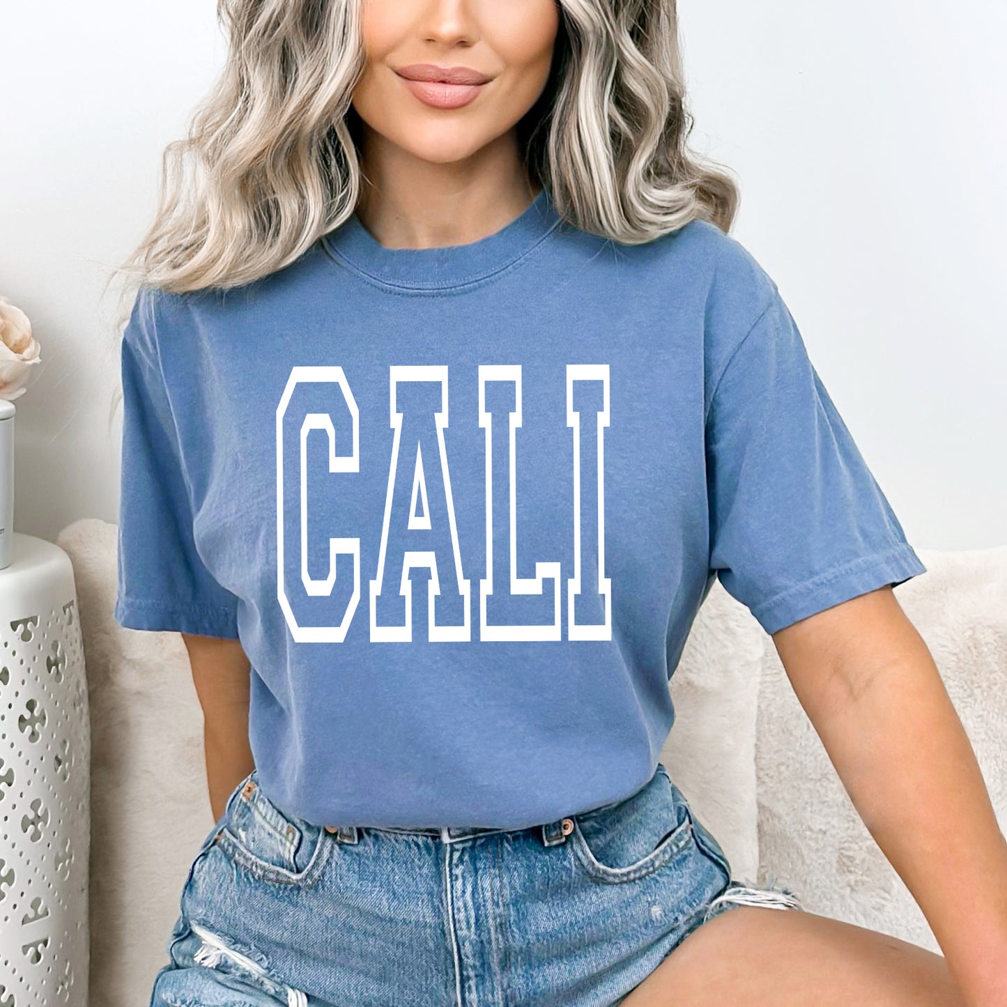 Cali Bold | Garment Dyed Short Sleeve Tee