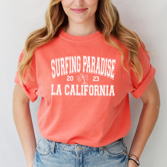Surfing Paradise LA | Garment Dyed Short Sleeve Tee