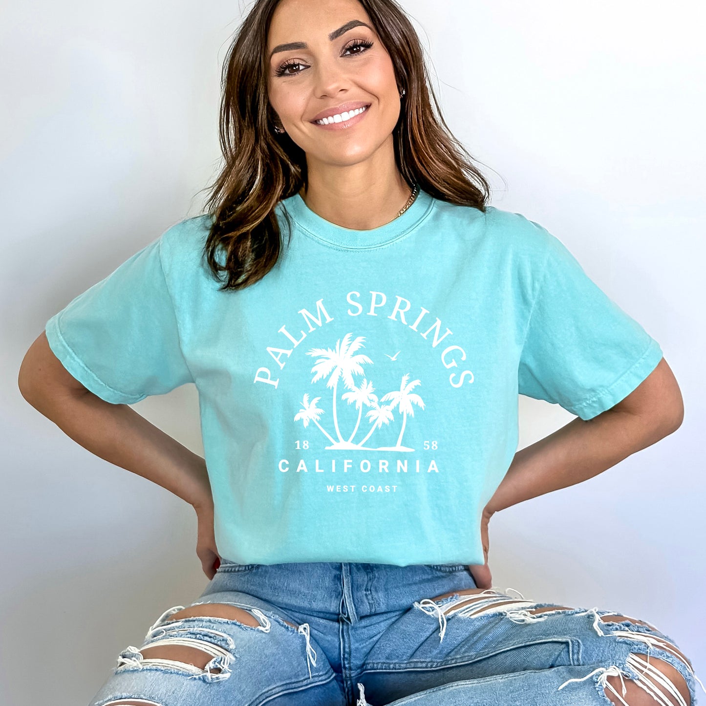 Palm Springs Palm Trees | Garment Dyed Short Sleeve Tee
