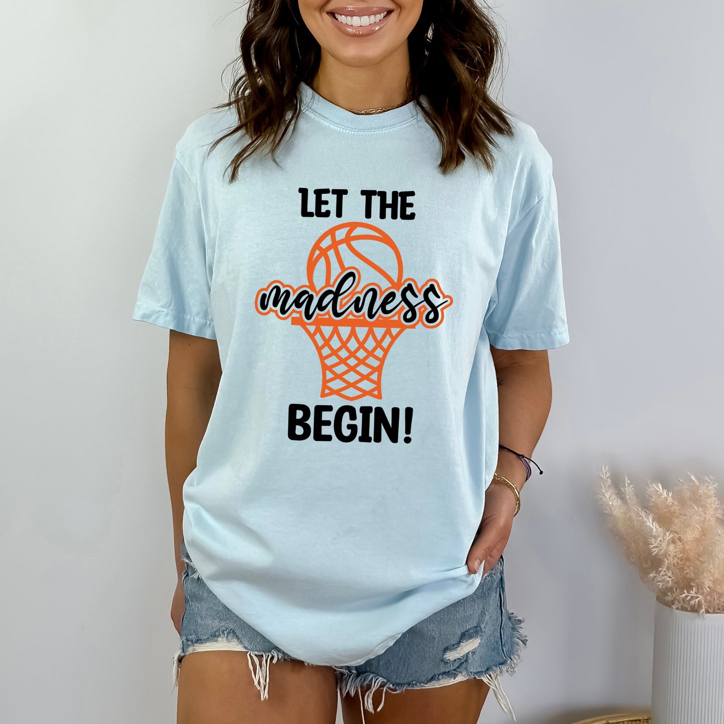 Basketball Madness Hoop | Garment Dyed Short Sleeve Tee