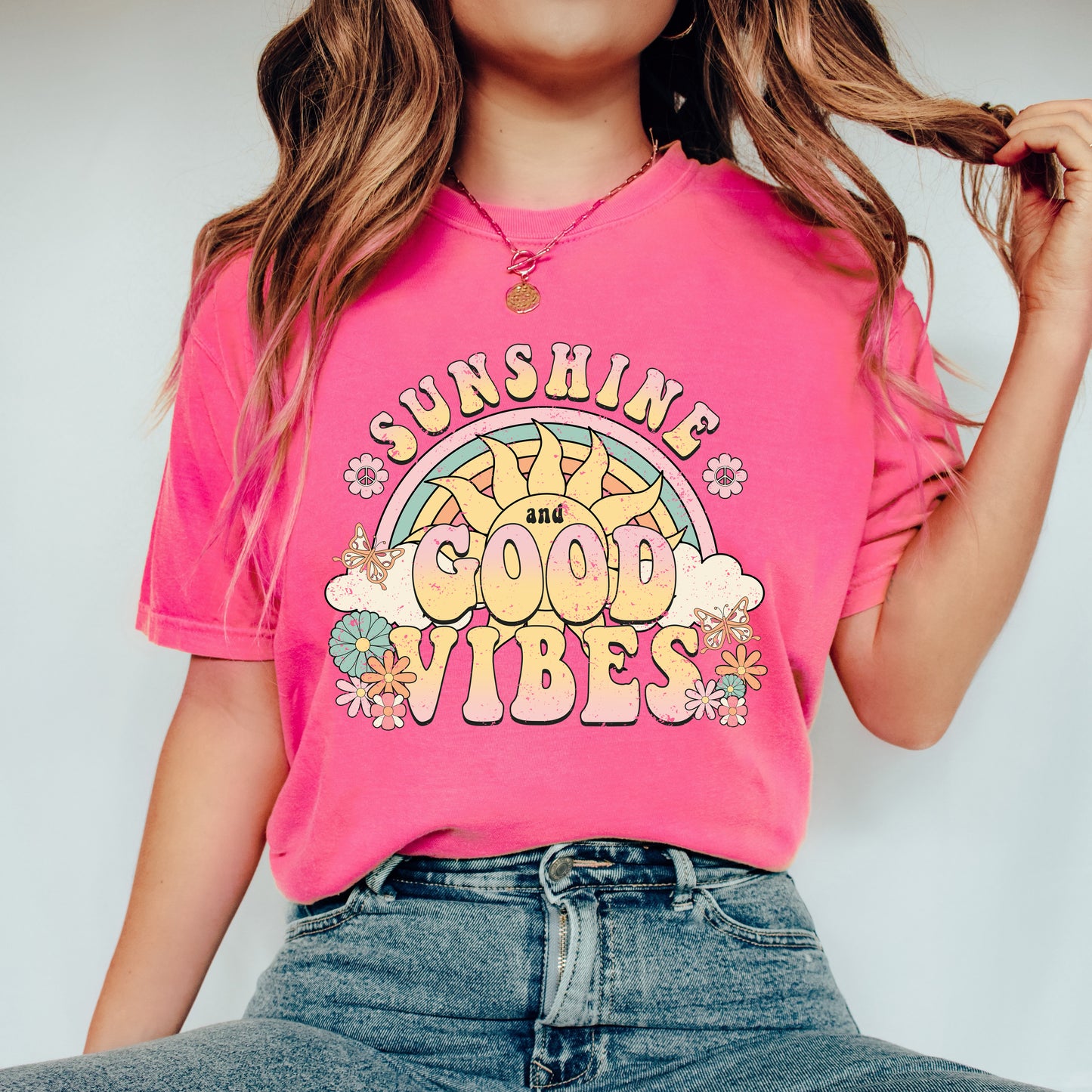 Good Vibes Summer | Garment Dyed Short Sleeve Tee