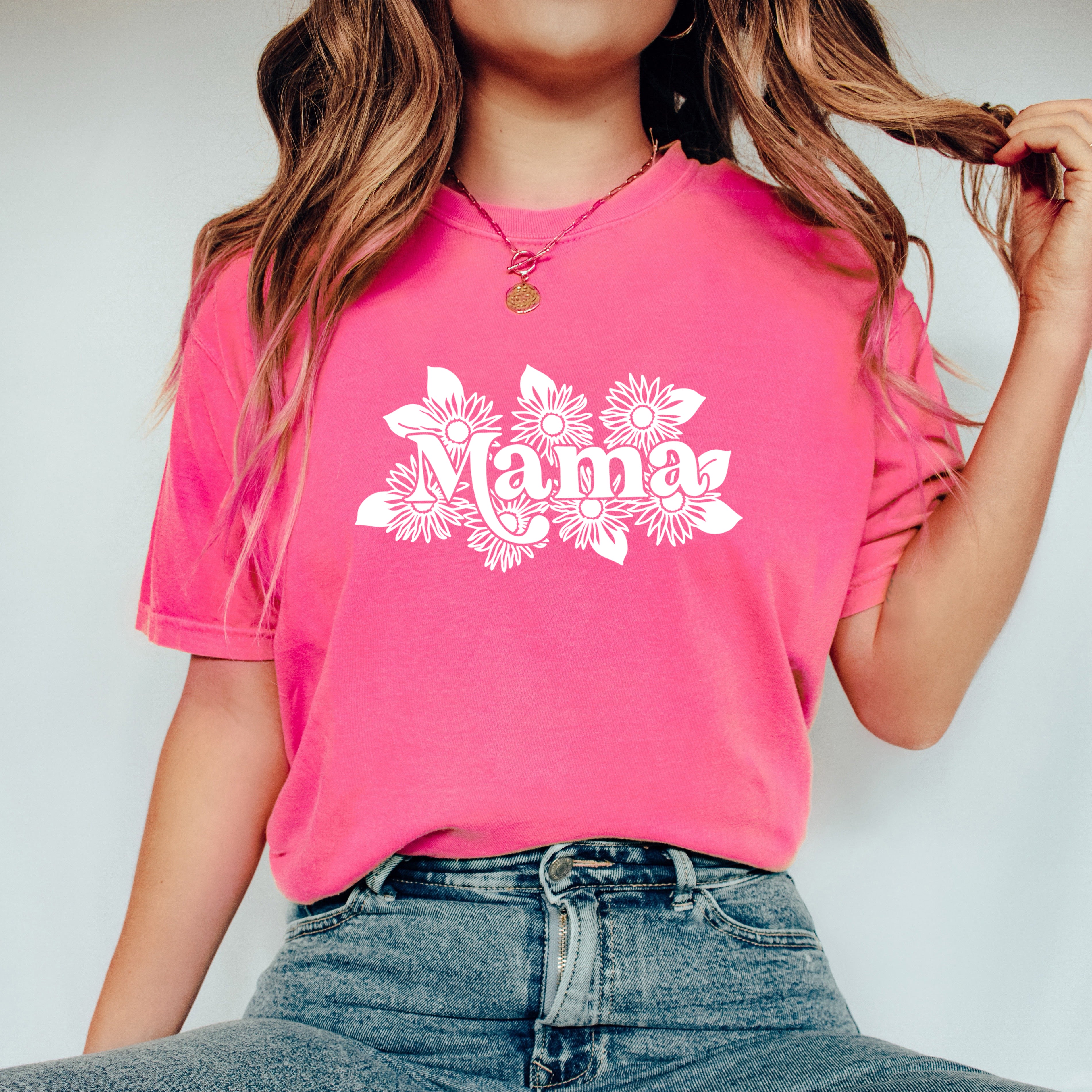 Mama Sunflowers | Garment Dyed Tee