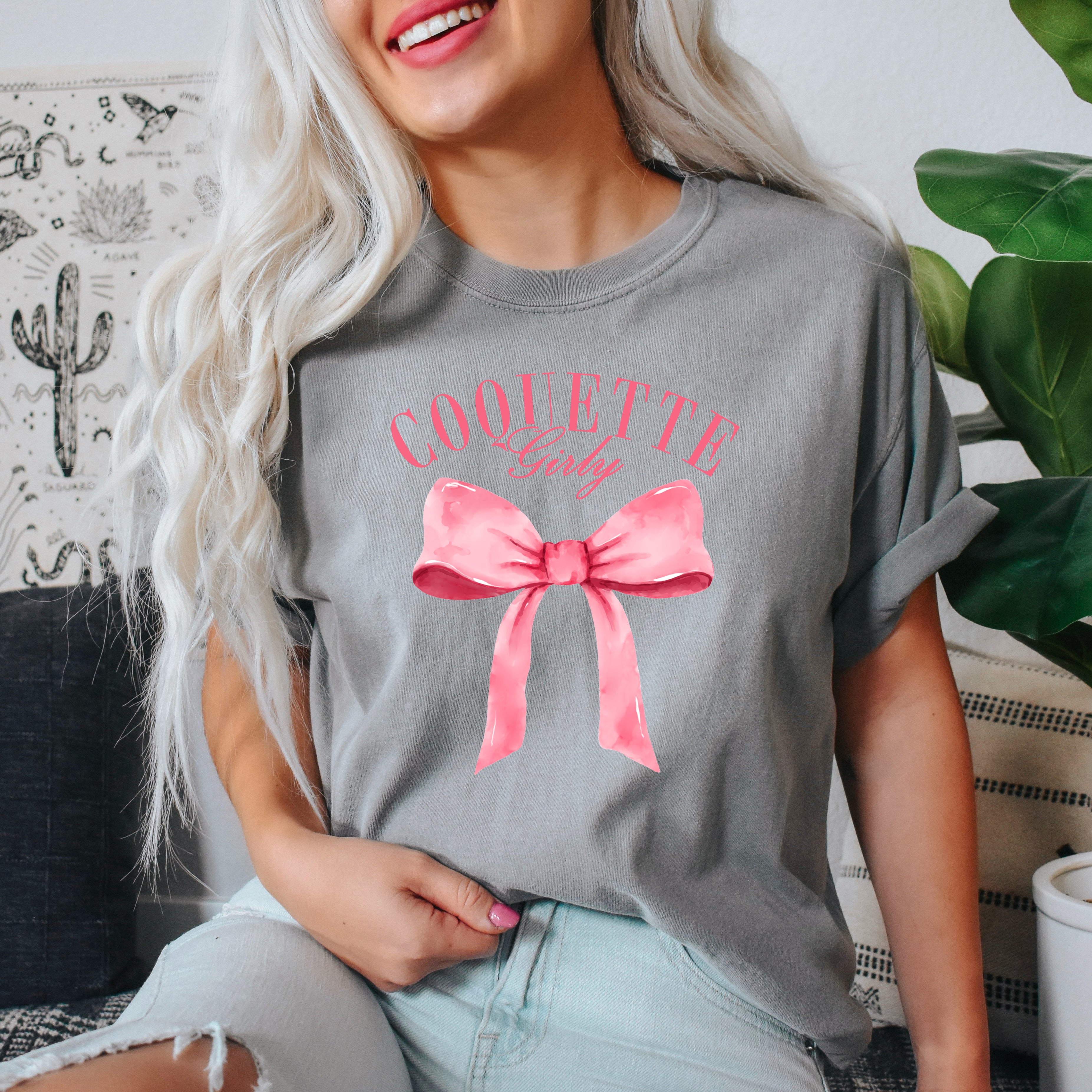 Coquette Girly | Garment Dyed Tee