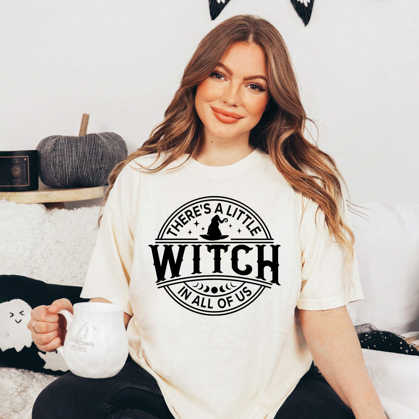 A Little Witch In All Of Us | Garment Dyed Short Sleeve Tee