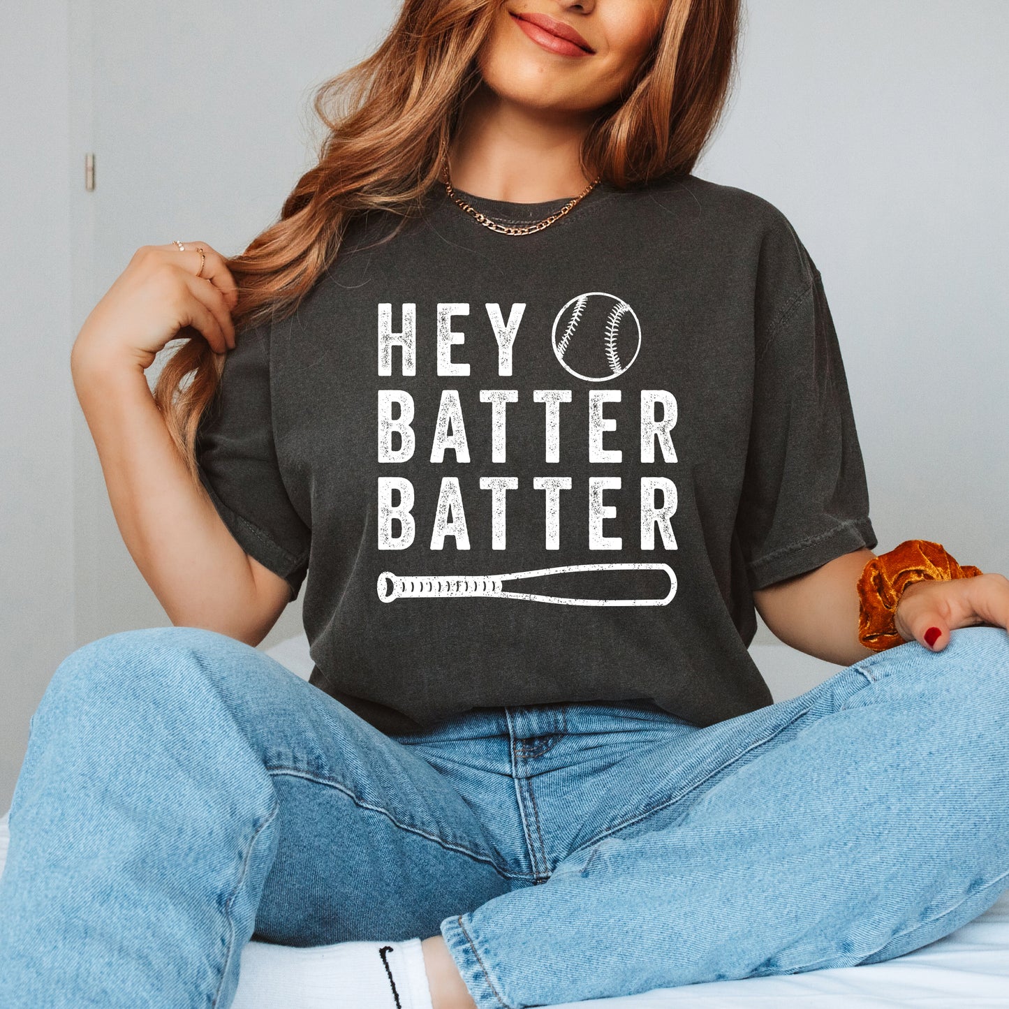 Hey Batter Batter | Garment Dyed Short Sleeve Tee