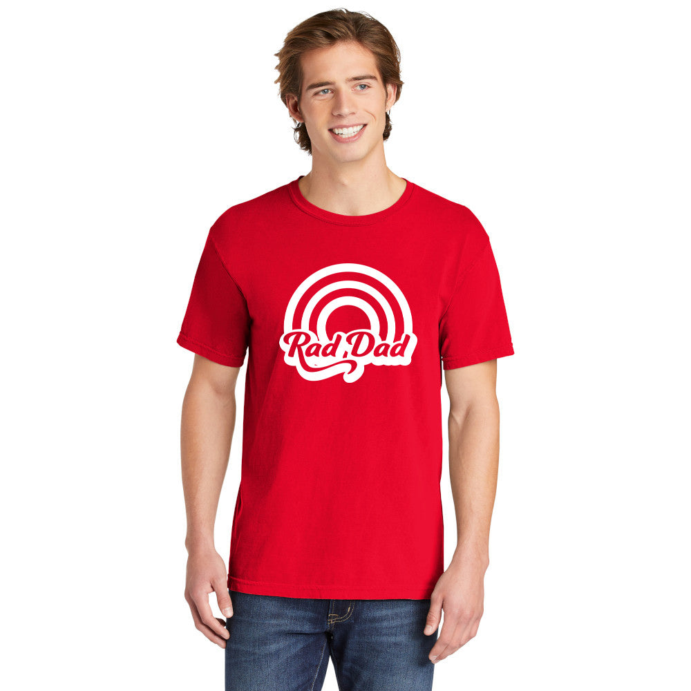 Rad Dad Rainbow | Men's Garment Dyed Tee