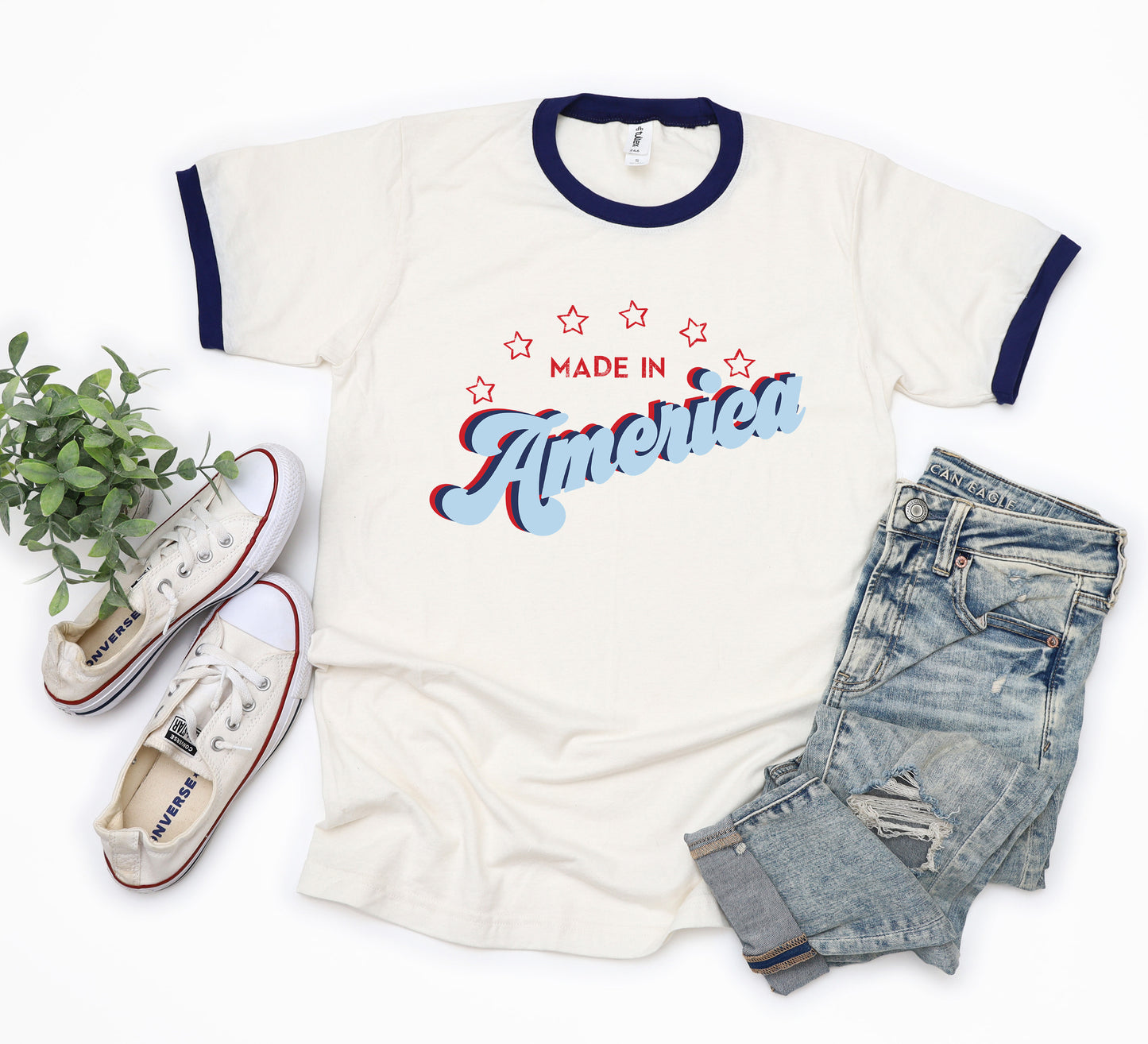 Made In America Retro | Ringer Tee