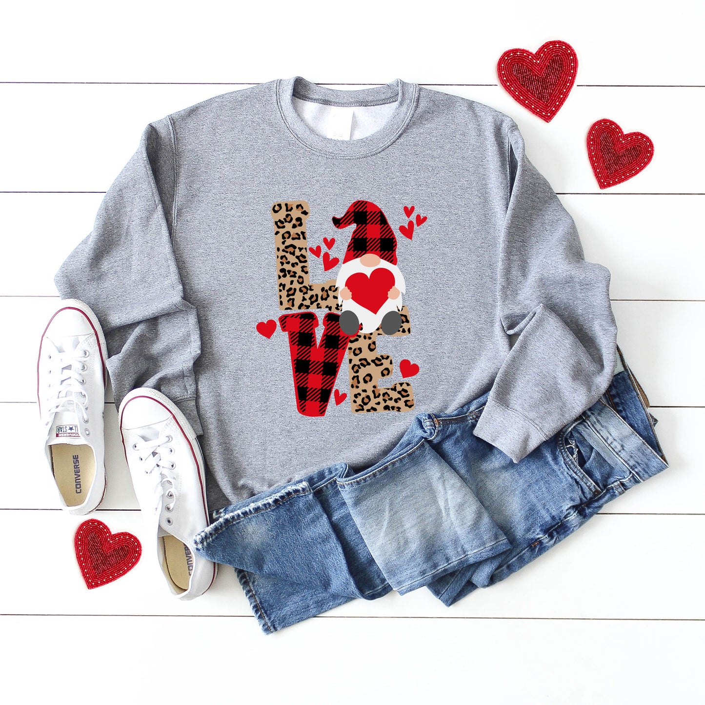 Leopard Gnome Love | Sweatshirt