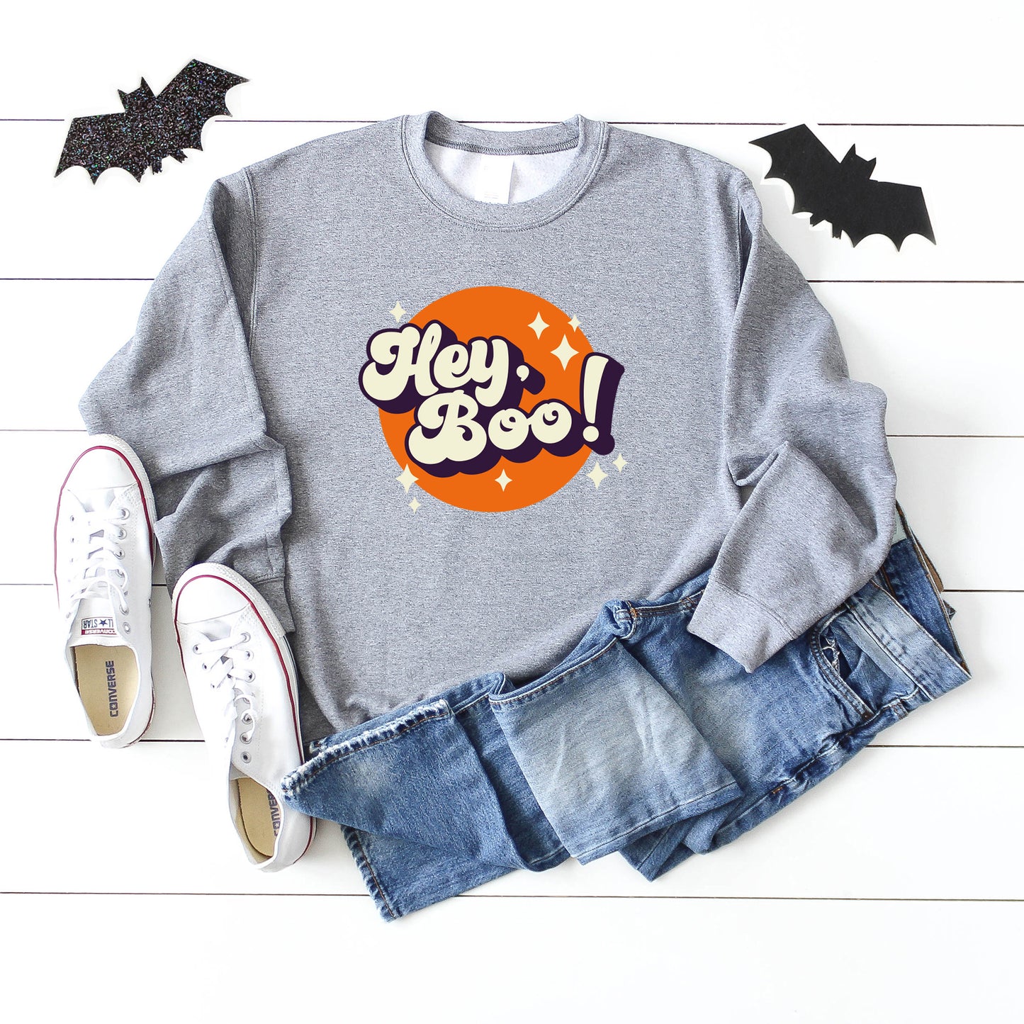 Retro Hey Boo | Sweatshirt