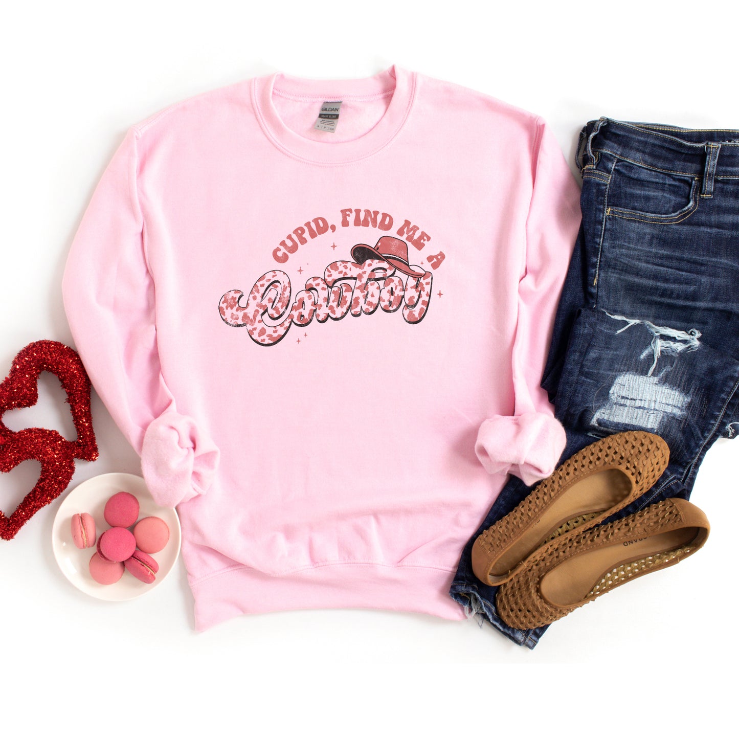 Cupid Find Me A Cowboy | Sweatshirt