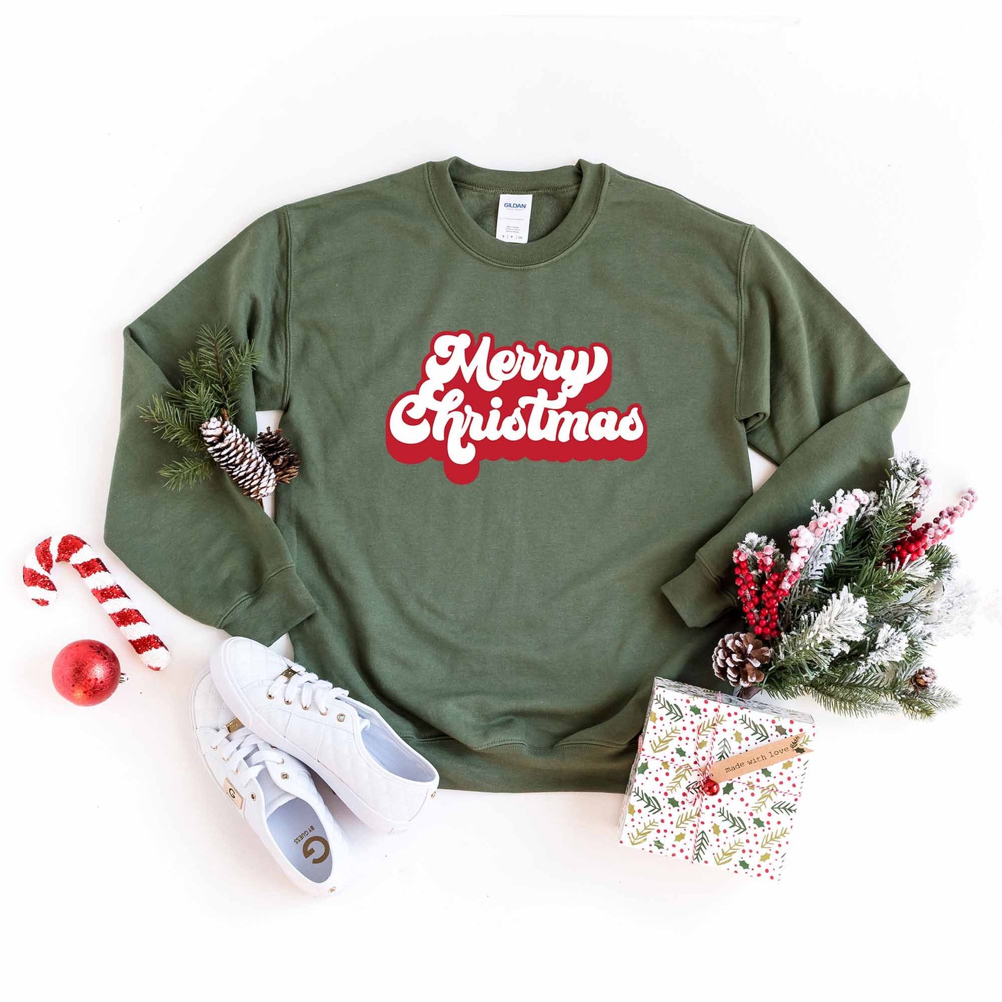 Retro Merry Christmas | Sweatshirt