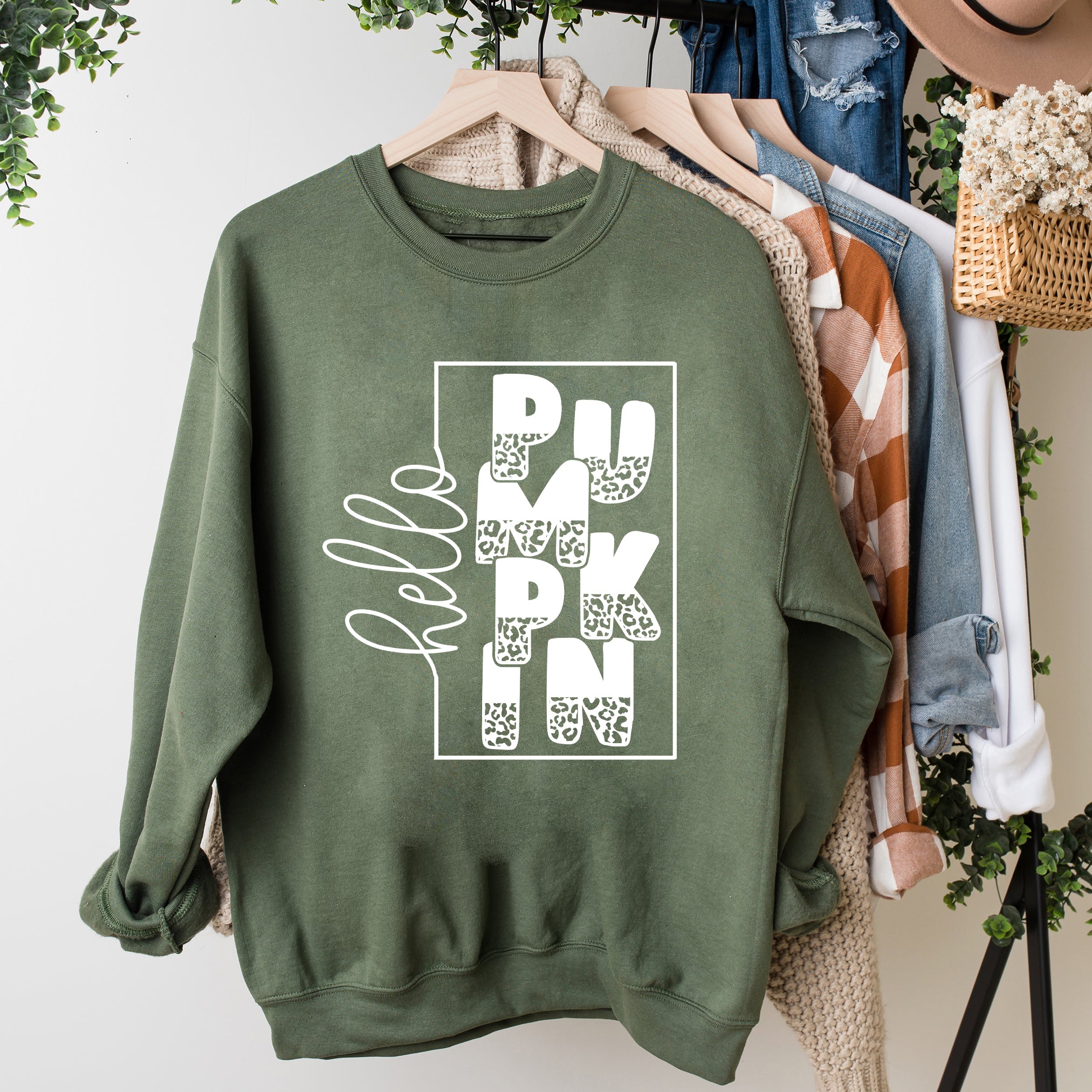 Hello Pumpkin Square | Sweatshirt