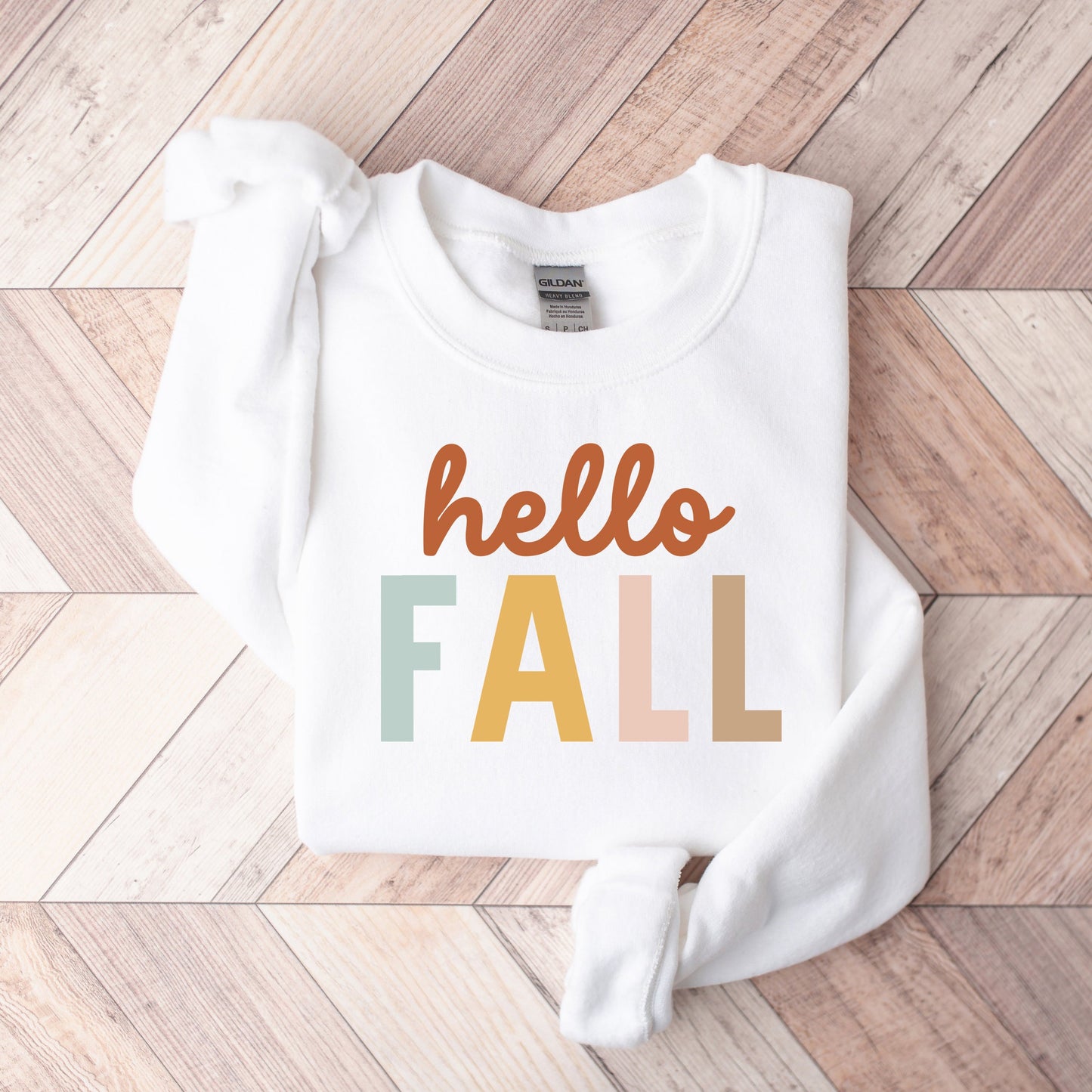 Clearance Hello Fall Colorful | Sweatshirt