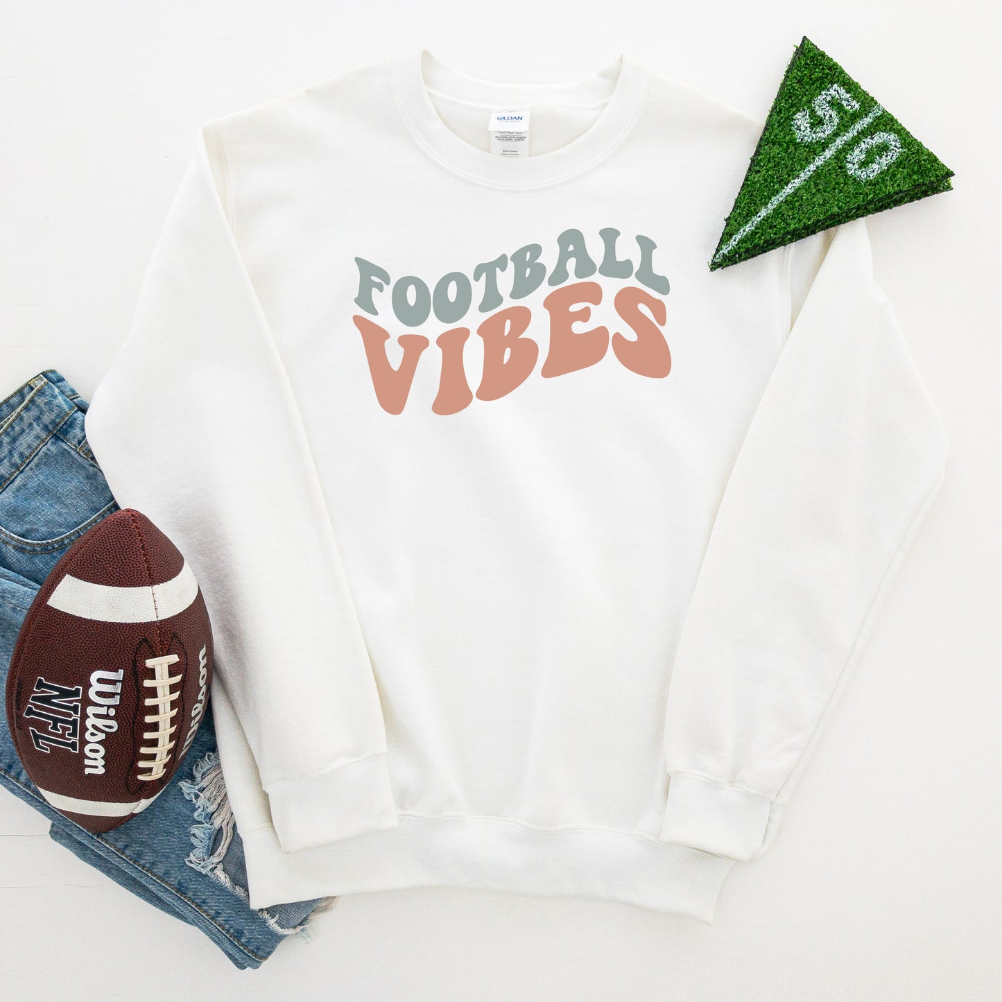Football Vibes Colorful | Sweatshirt