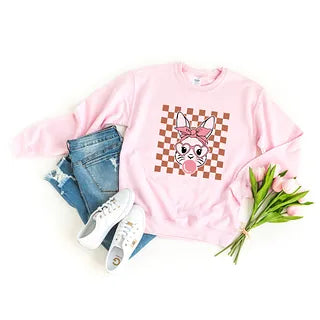 Checkered Bunny | Sweatshirt