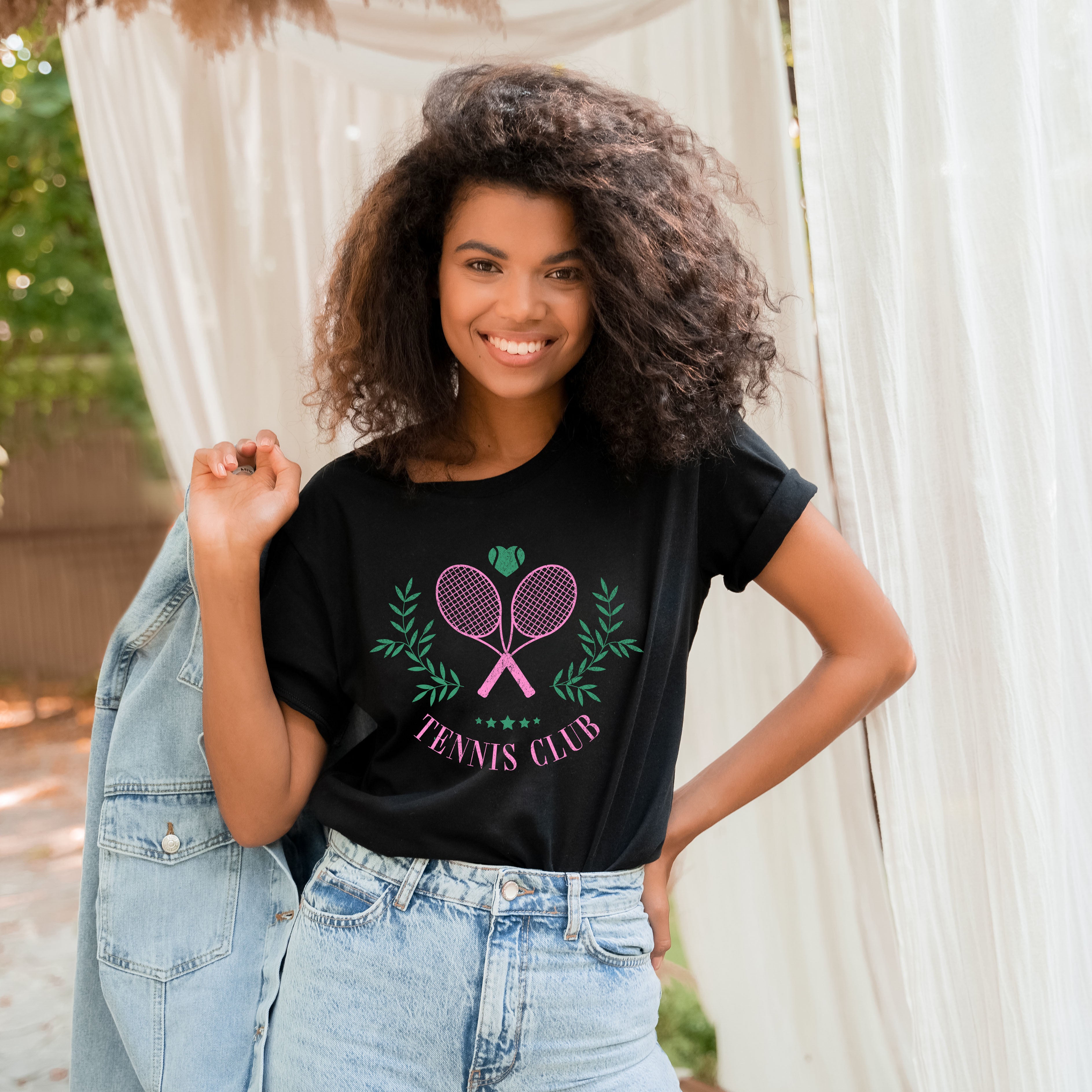 Tennis Club Grunge | Short Sleeve Crewneck