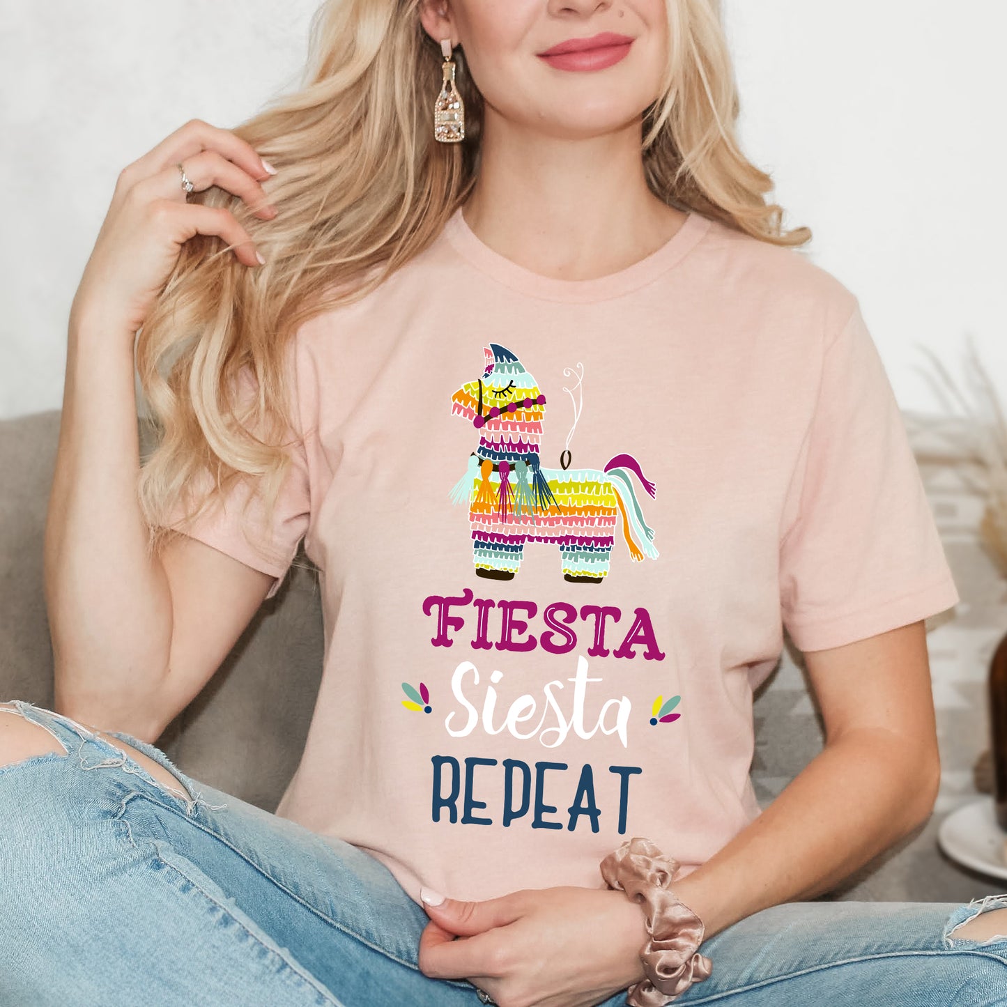 Fiesta Siesta Repeat | Short Sleeve Graphic Tee