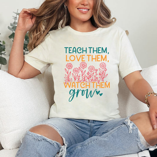 Watch Them Grow Flower Garden | Short Sleeve Graphic Tee
