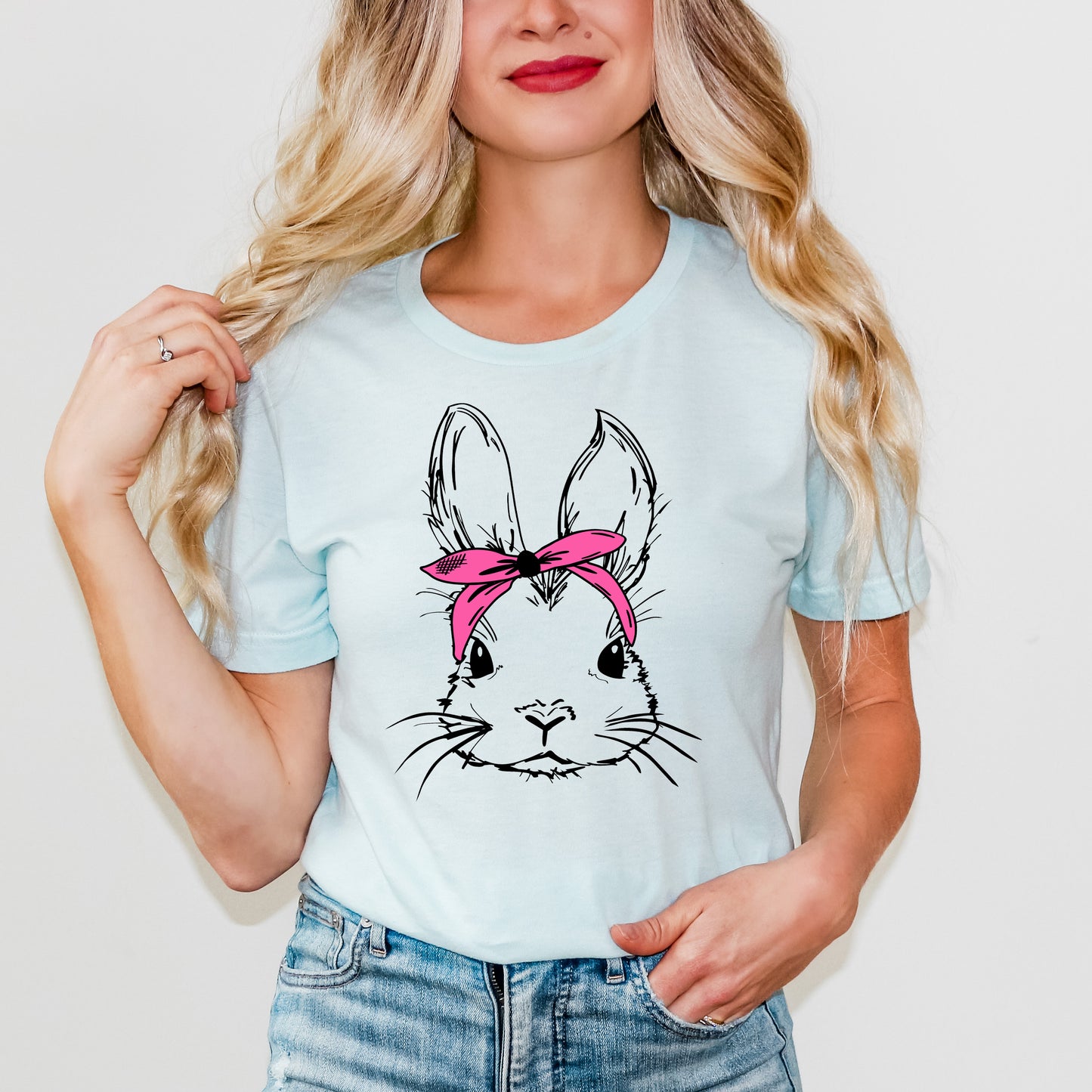 Bunny With Bandana | Short Sleeve Graphic Tee
