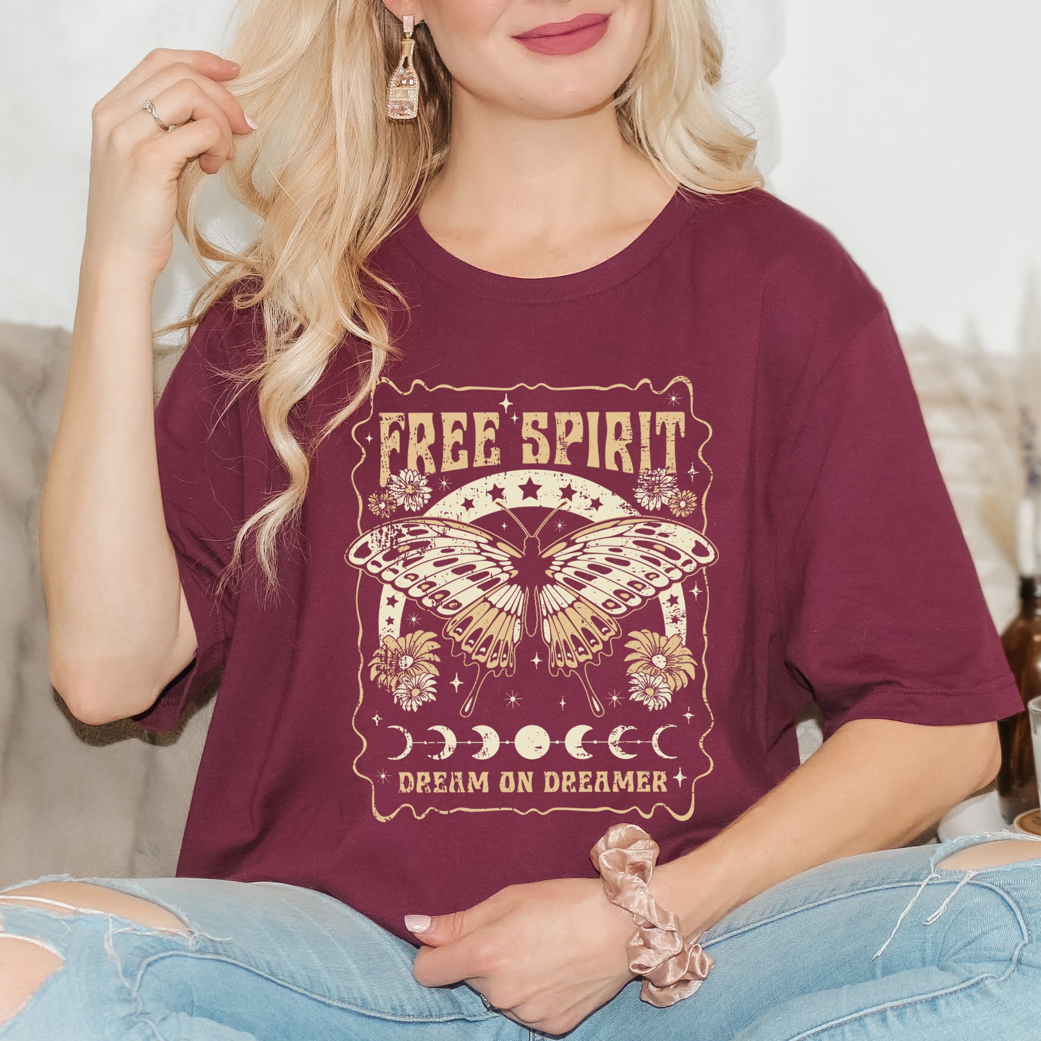 Free Spirit Butterfly | Short Sleeve Graphic Tee
