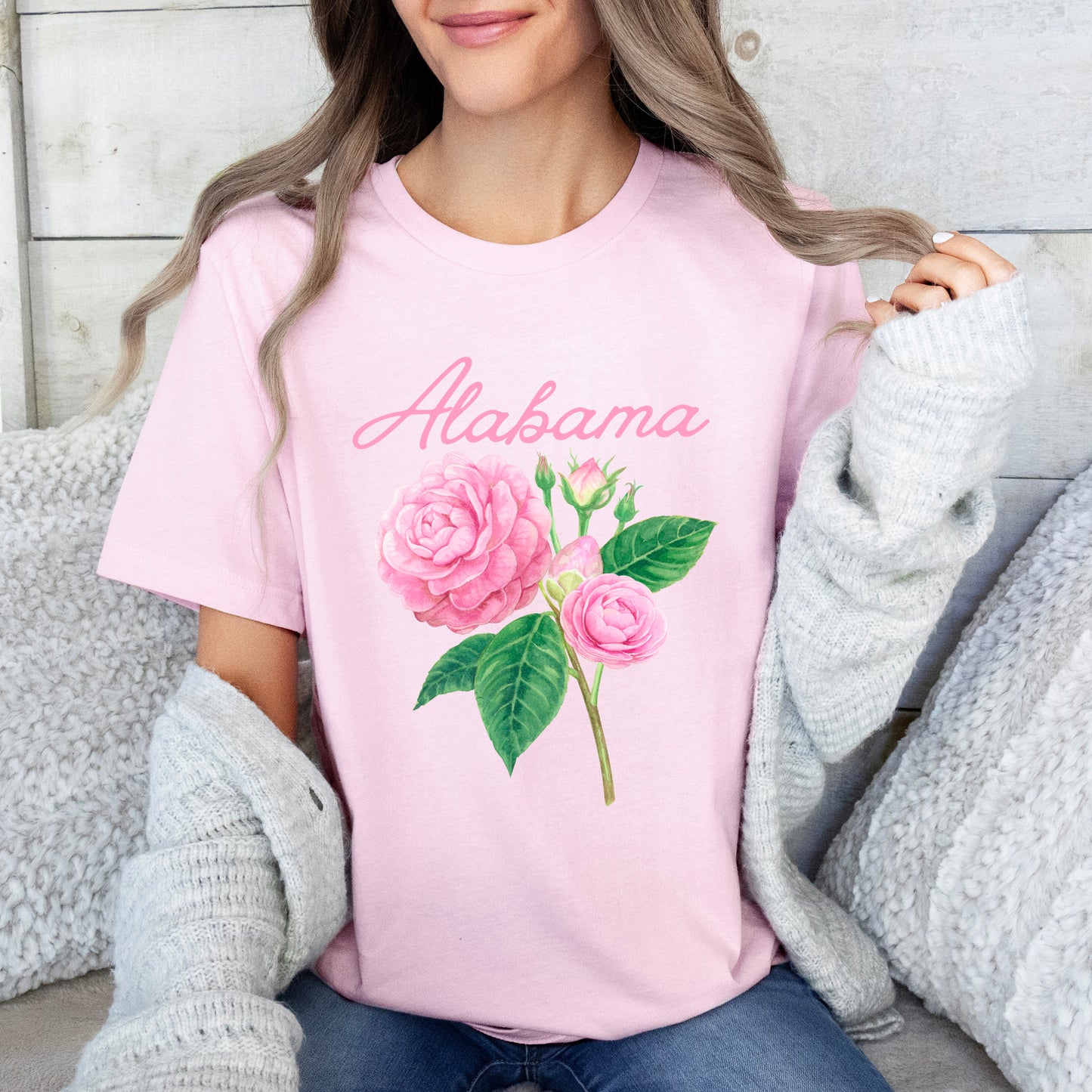 Alabama Flower Colorful | Short Sleeve Graphic Tee