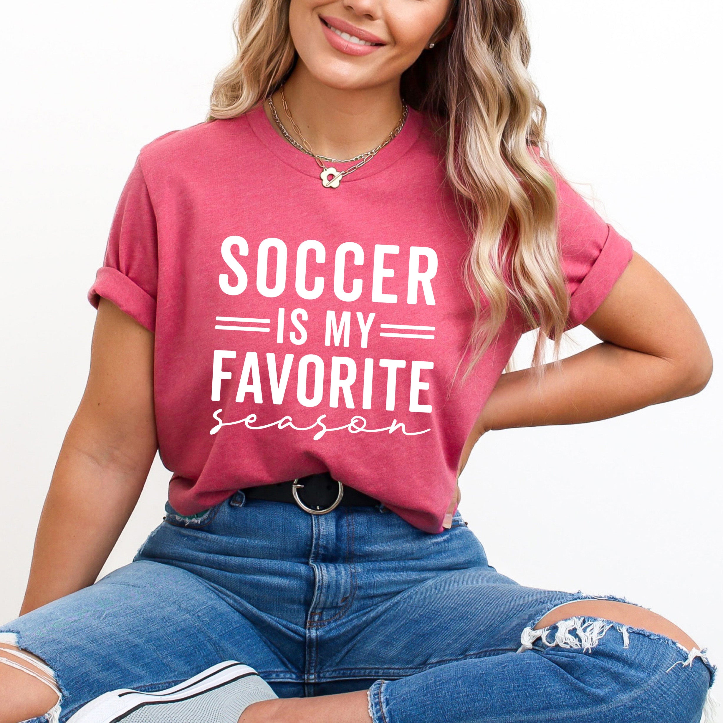 Soccer Is My Favorite Season | Short Sleeve Graphic Tee