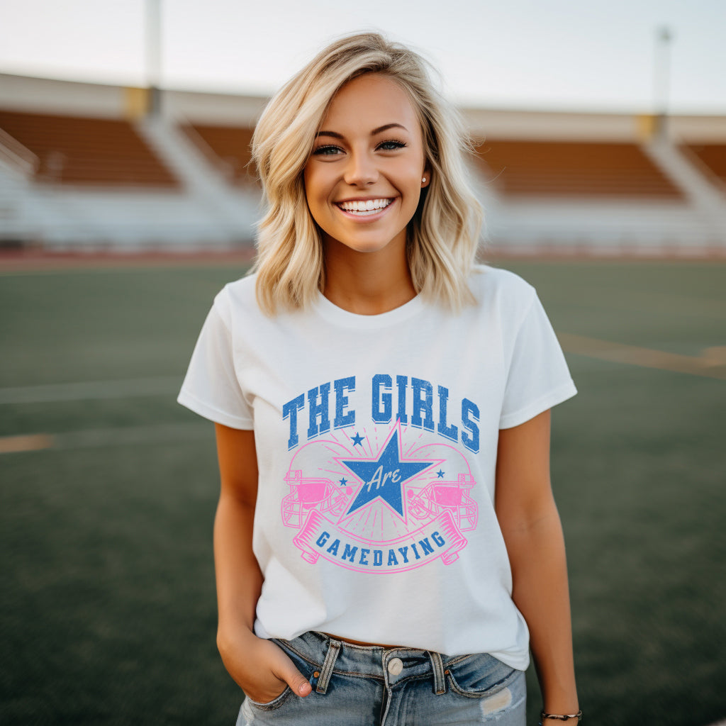 The Girls Are GameDaying | Short Sleeve Graphic Tee