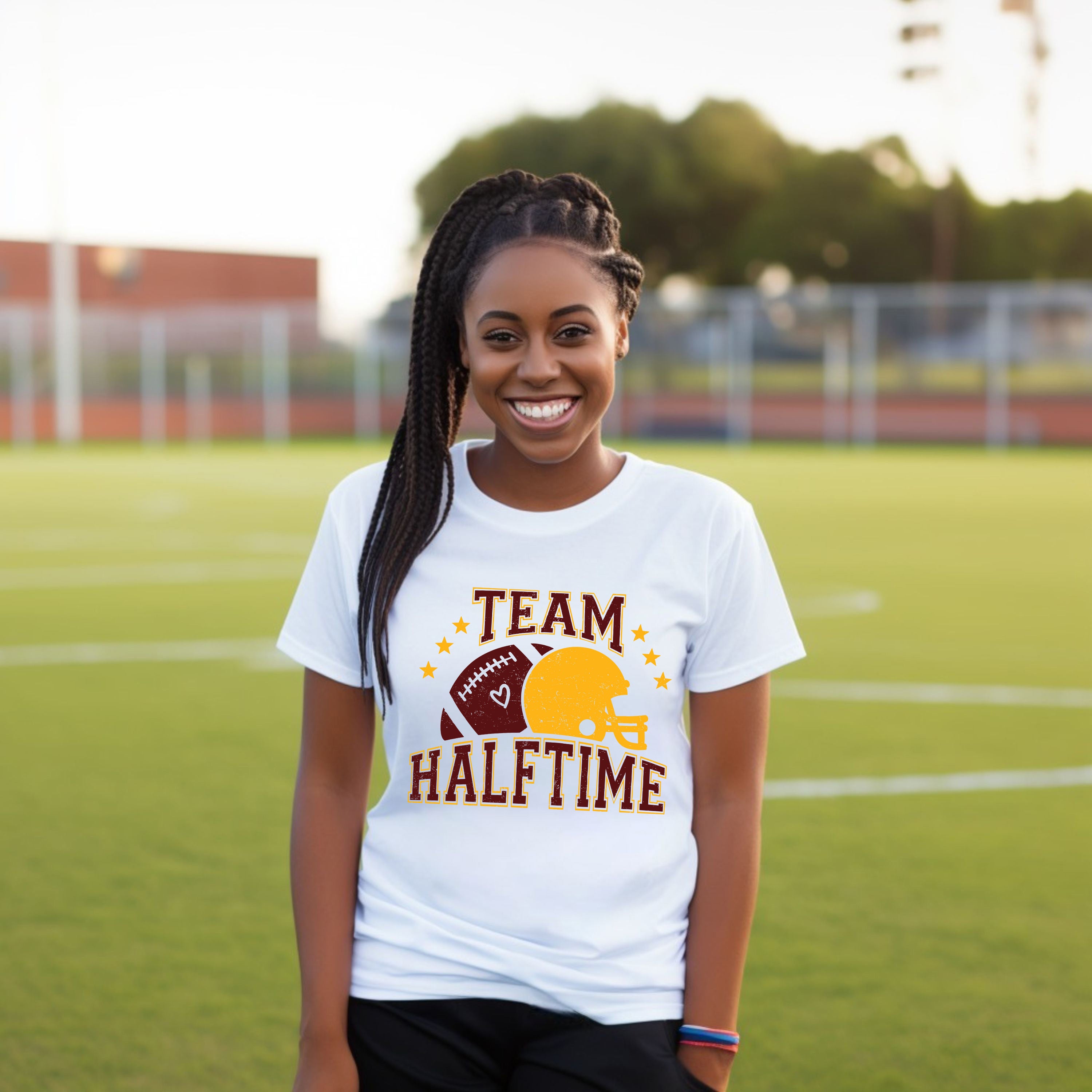 Team Halftime Distressed - Maroon | Short Sleeve Graphic Tee