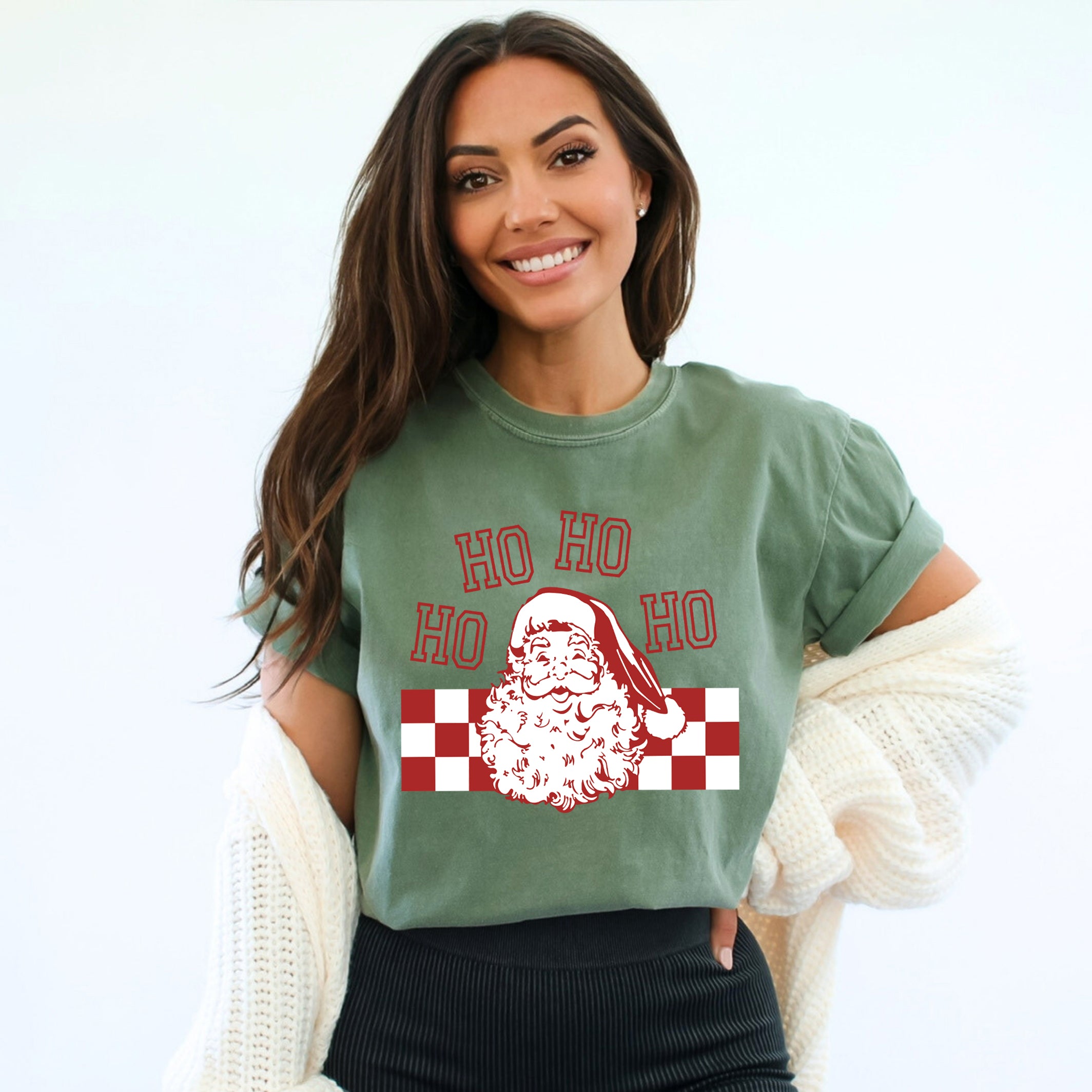 Ho Ho Ho Checkered | Garment Dyed Tee