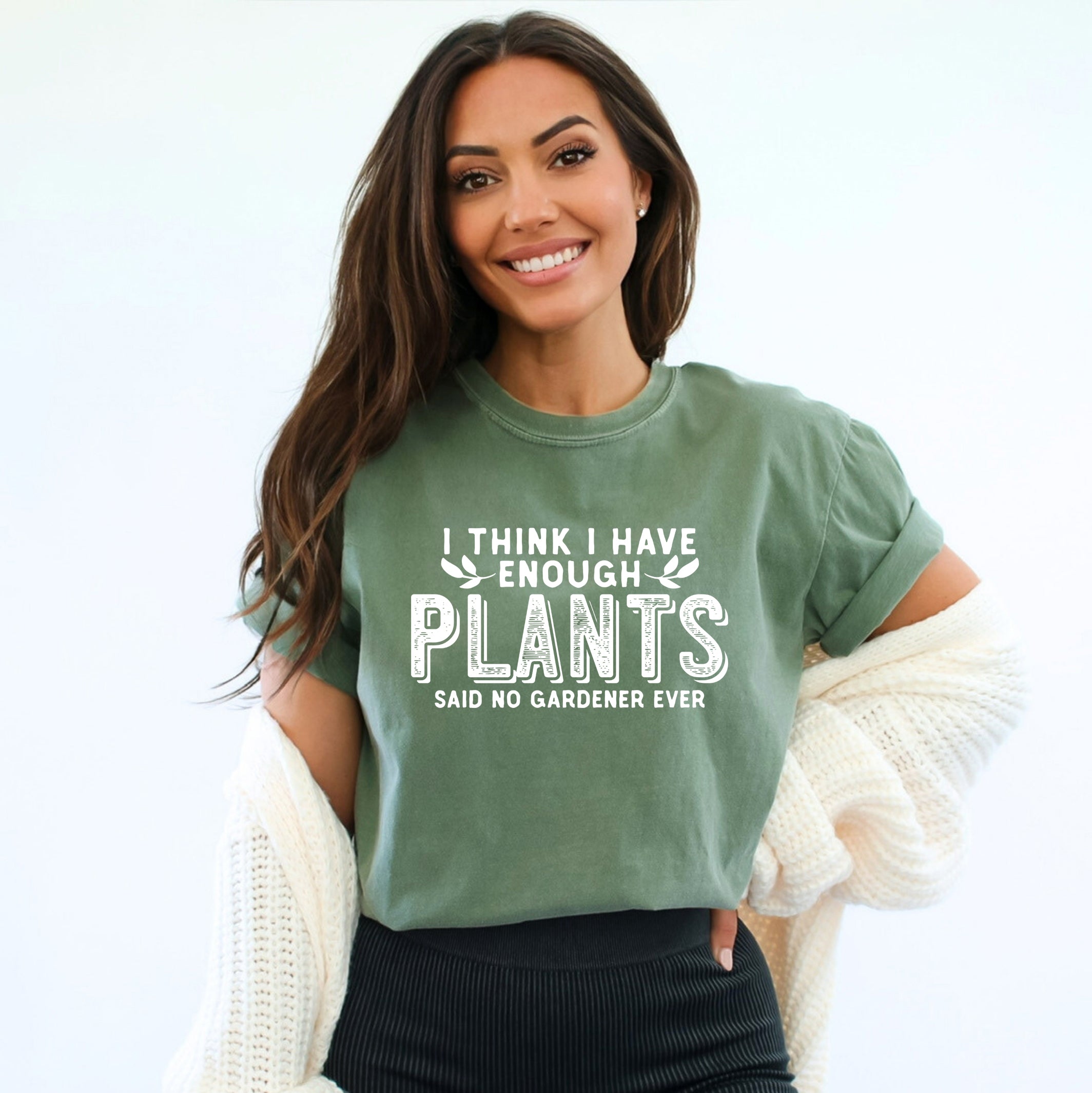 I Have Enough Plants Bold | Garment Dyed Short Sleeve Tee