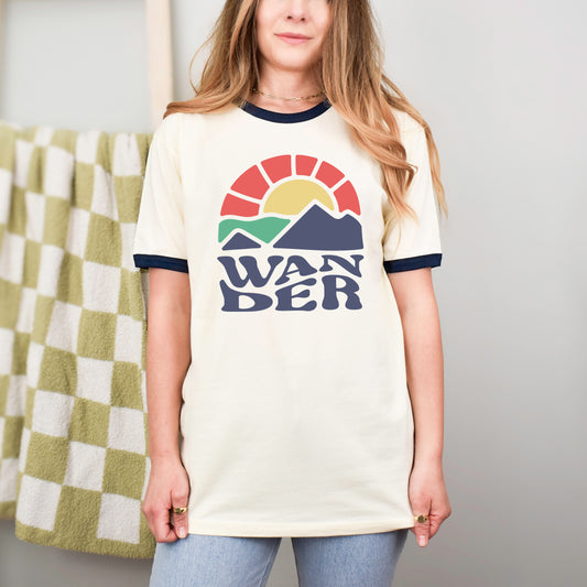 Wander Mountains | Ringer Tee