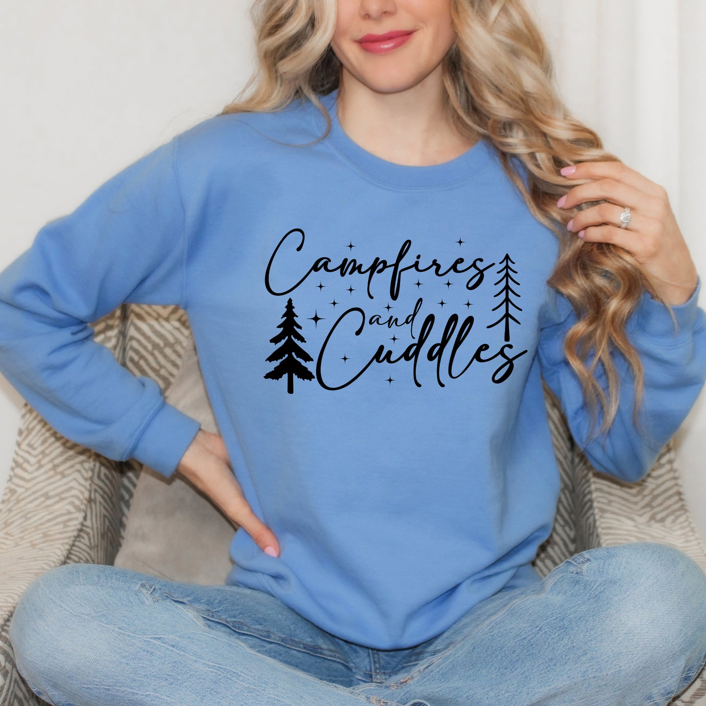 Campfires And Cuddles Script | Sweatshirt