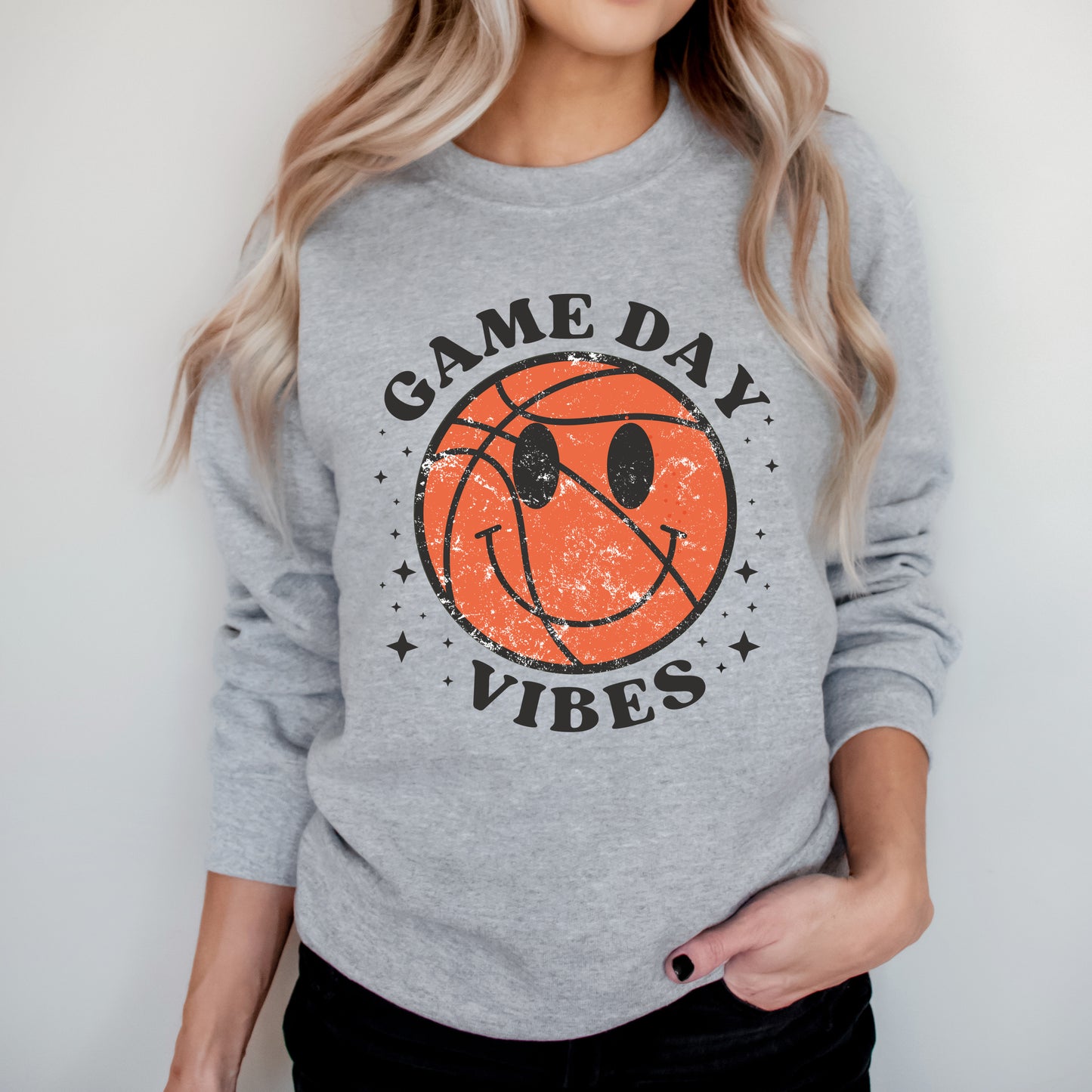 Game Day Vibes Basketball | Sweatshirt
