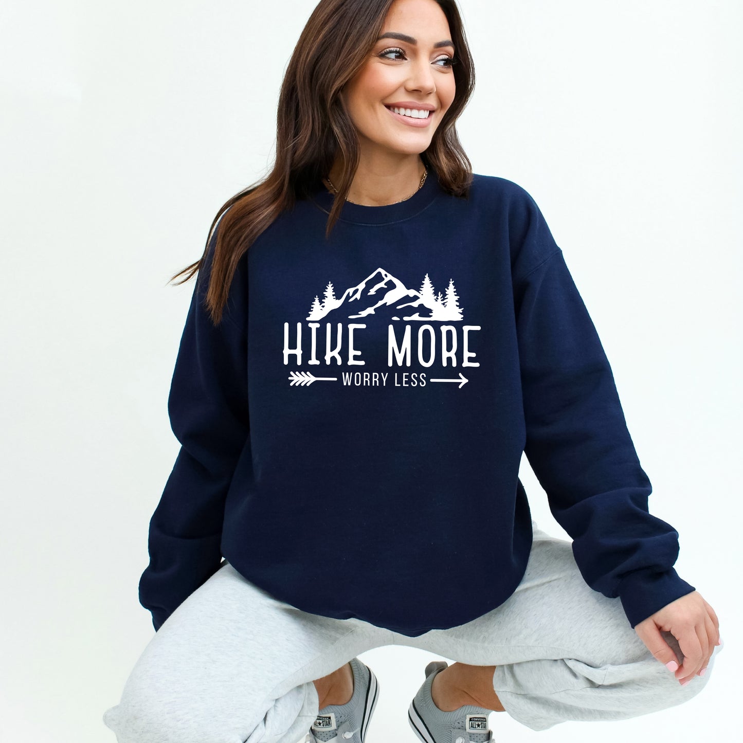 Hike More Worry Less | Sweatshirt