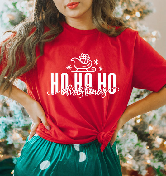 Sleigh Ho Ho Ho | Short Sleeve Graphic Tee