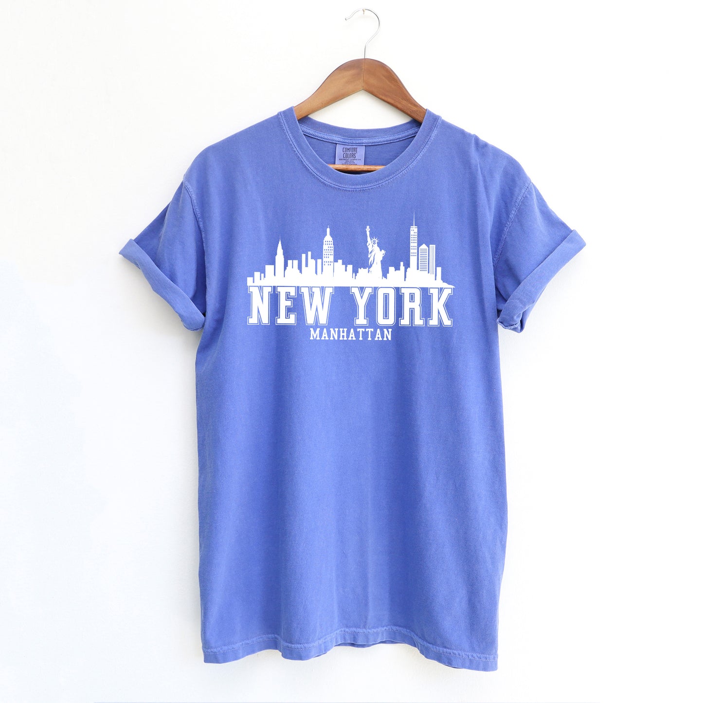 New York Manhattan  | Garment Dyed Short Sleeve Tee