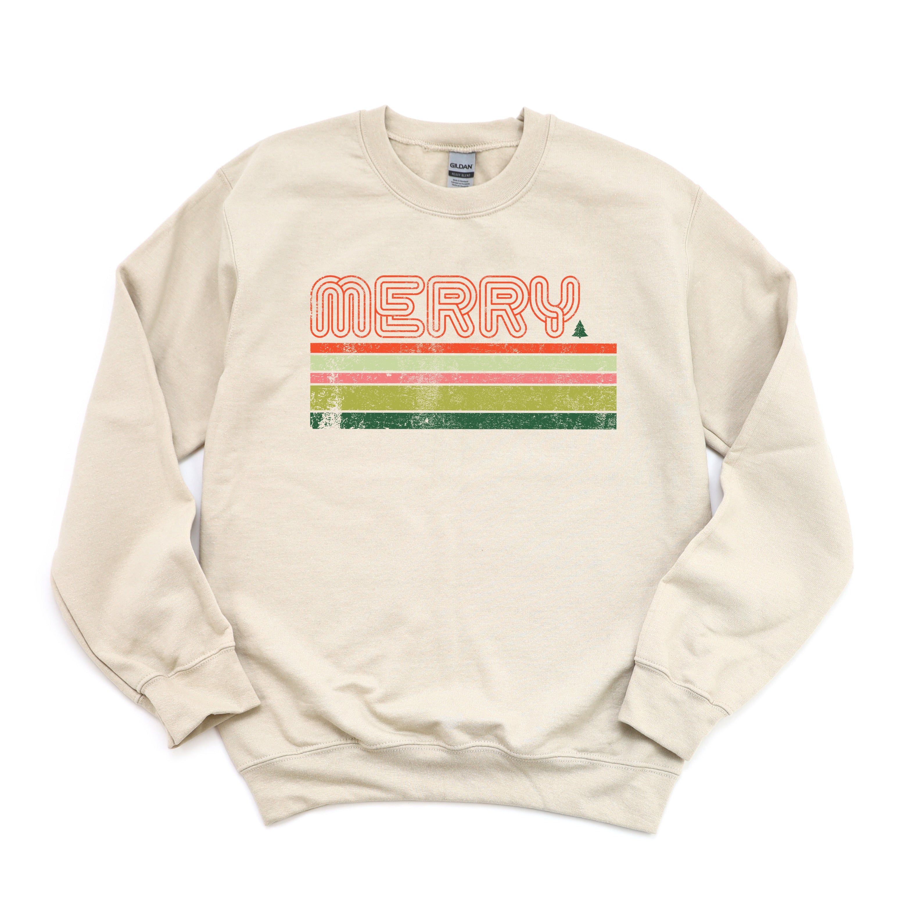 Retro Merry Stripes | Sweatshirt