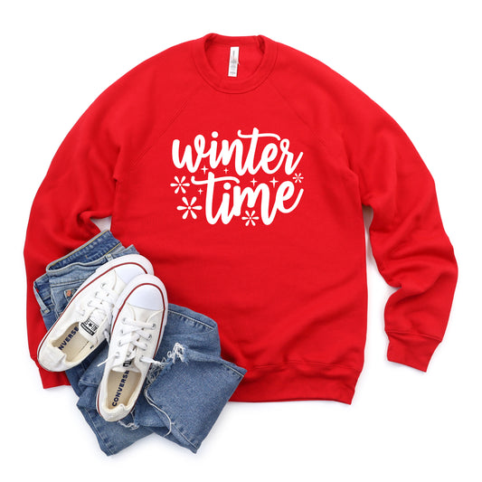 Winter Time Snowflakes | Bella Canvas Sweatshirt