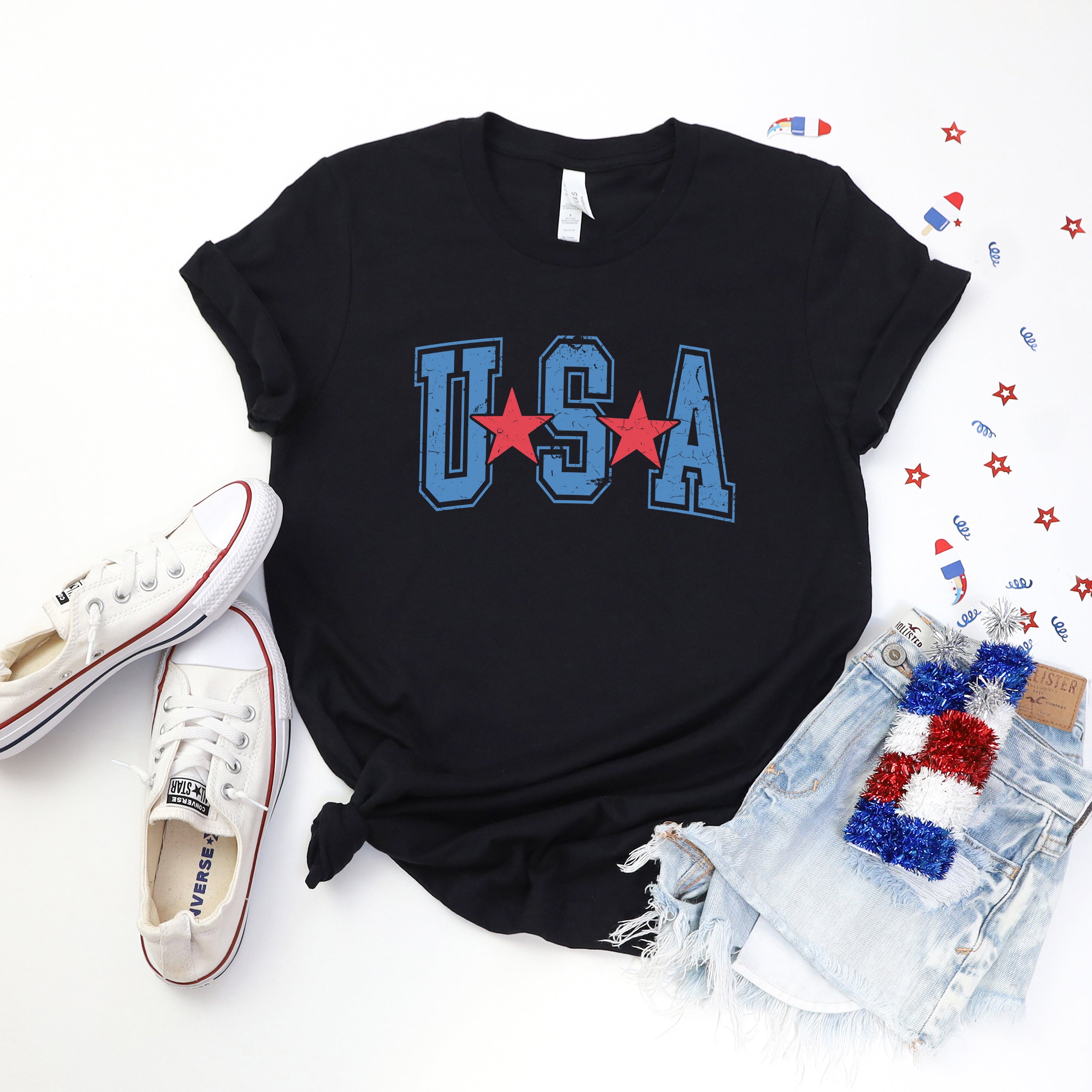 Varsity USA Red Stars | Short Sleeve Graphic Tee