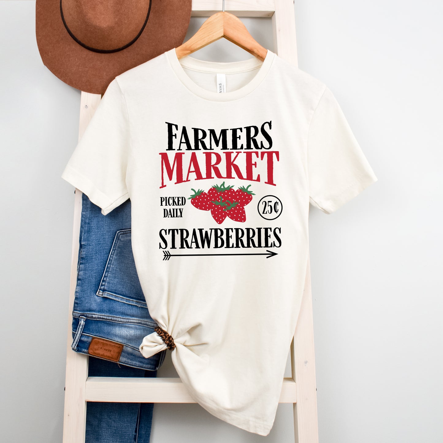 Farmers Market Strawberries | Short Sleeve Graphic Tee