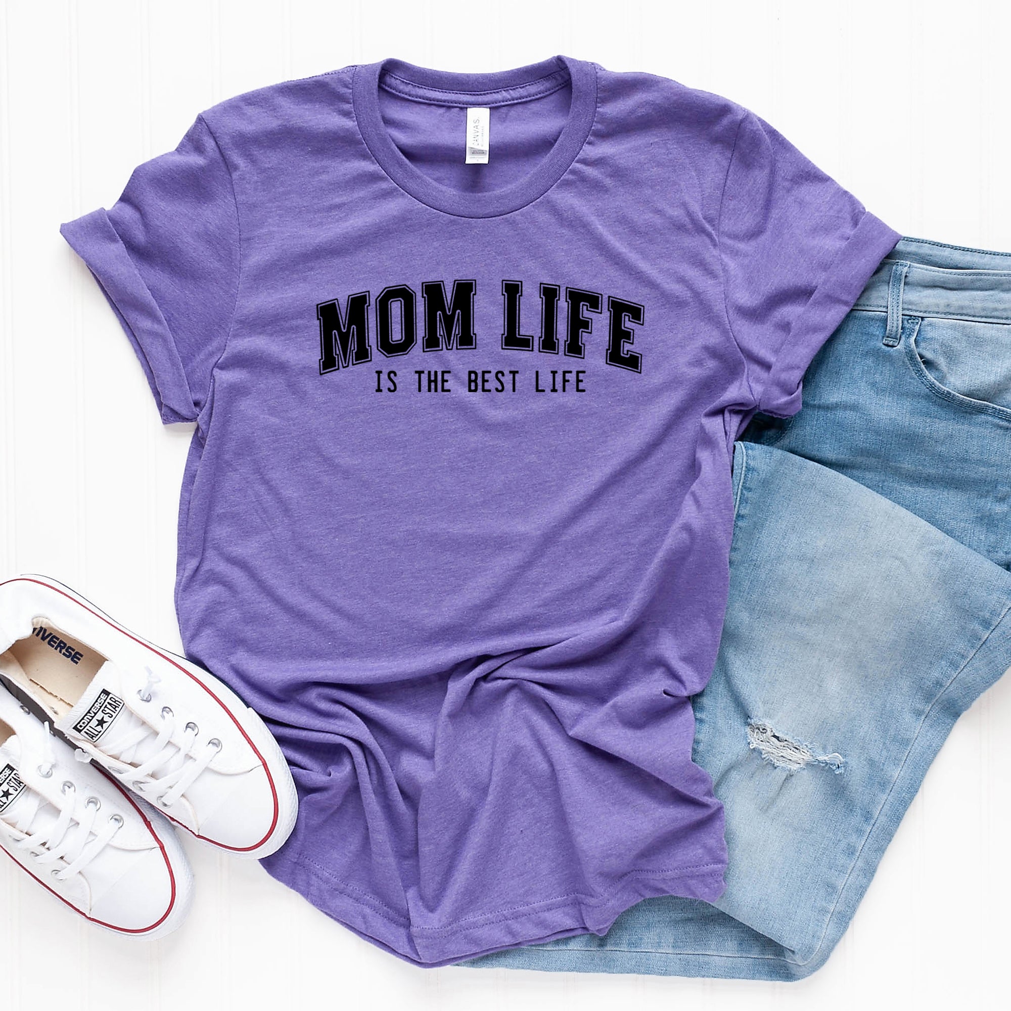 Varsity Mom Life | Short Sleeve Graphic Tee