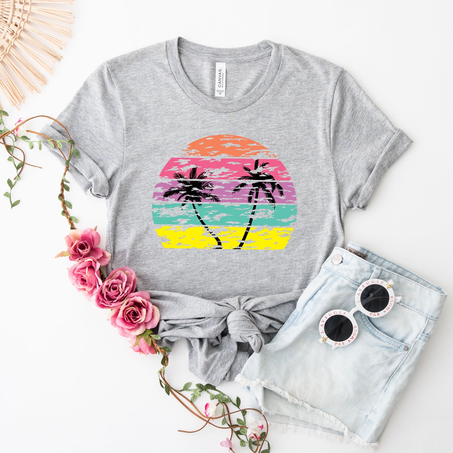 Tropical Sunset | Short Sleeve Graphic Tee