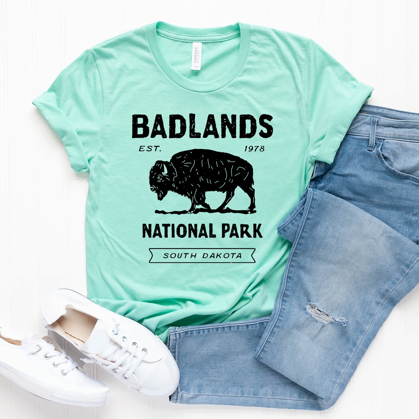 Vintage Badlands National Park | Short Sleeve Graphic Tee