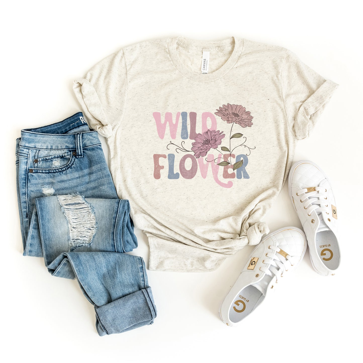 Wild Flower Colorful | Short Sleeve Graphic Tee