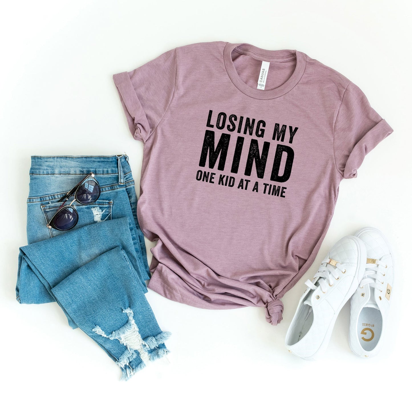 Clearance Losing My Mind One Kid At A Time | Short Sleeve Graphic Tee