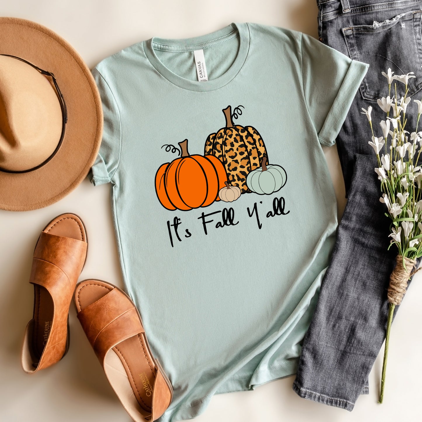 It's Fall Y'all Pumpkins | Short Sleeve Graphic Tee