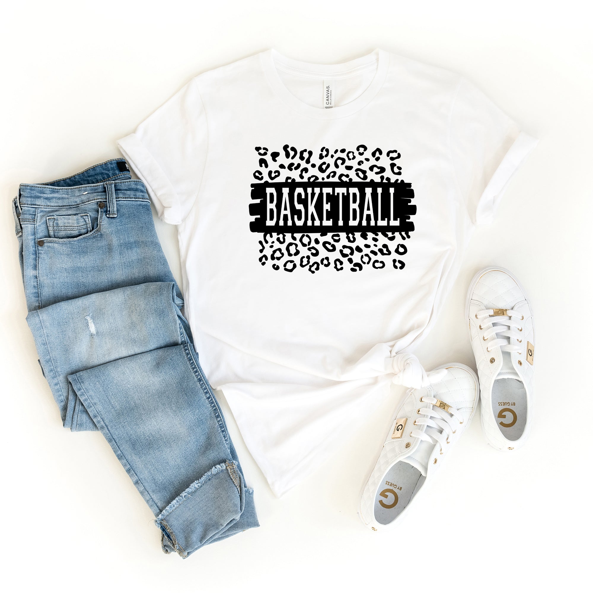 Basketball Leopard | Short Sleeve Graphic Tee